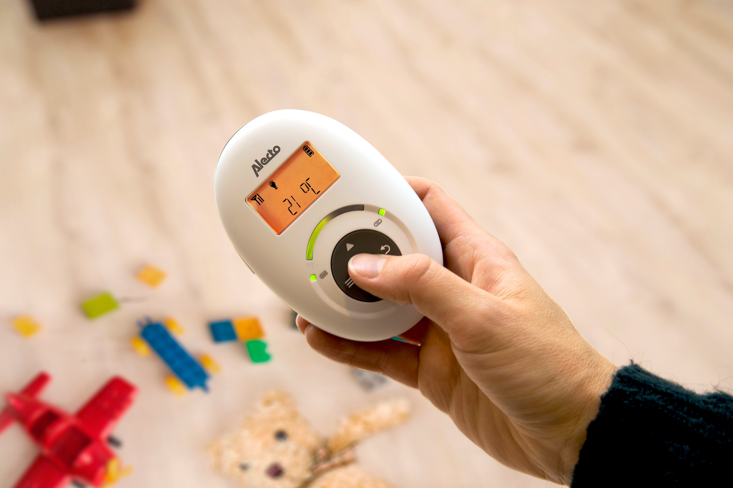 Alecto Babyphone »DBX-125«, (2 tlg.), Nachtlicht, Wiegenlieder und Temperaturanzeige
