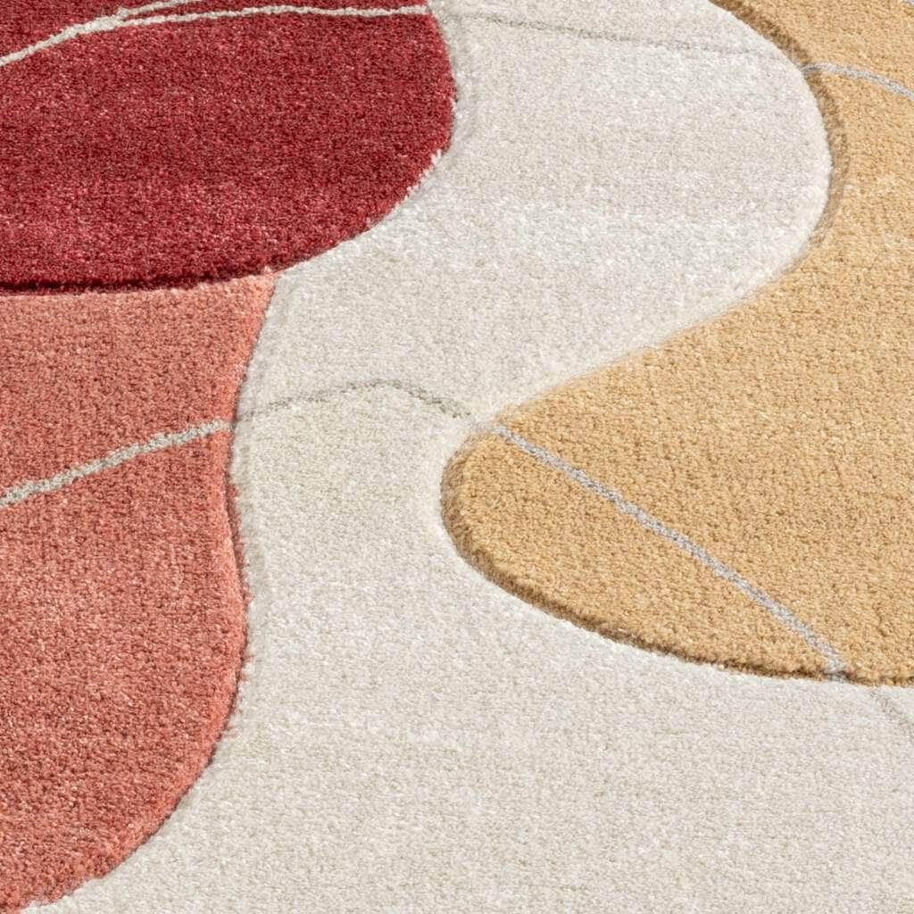 Carpet City Teppich »BONITO7158«, rechteckig, Flachflor, Hochtief-Muster/ 3D-Effekt, Geo-Muster, für Wohnzimmer