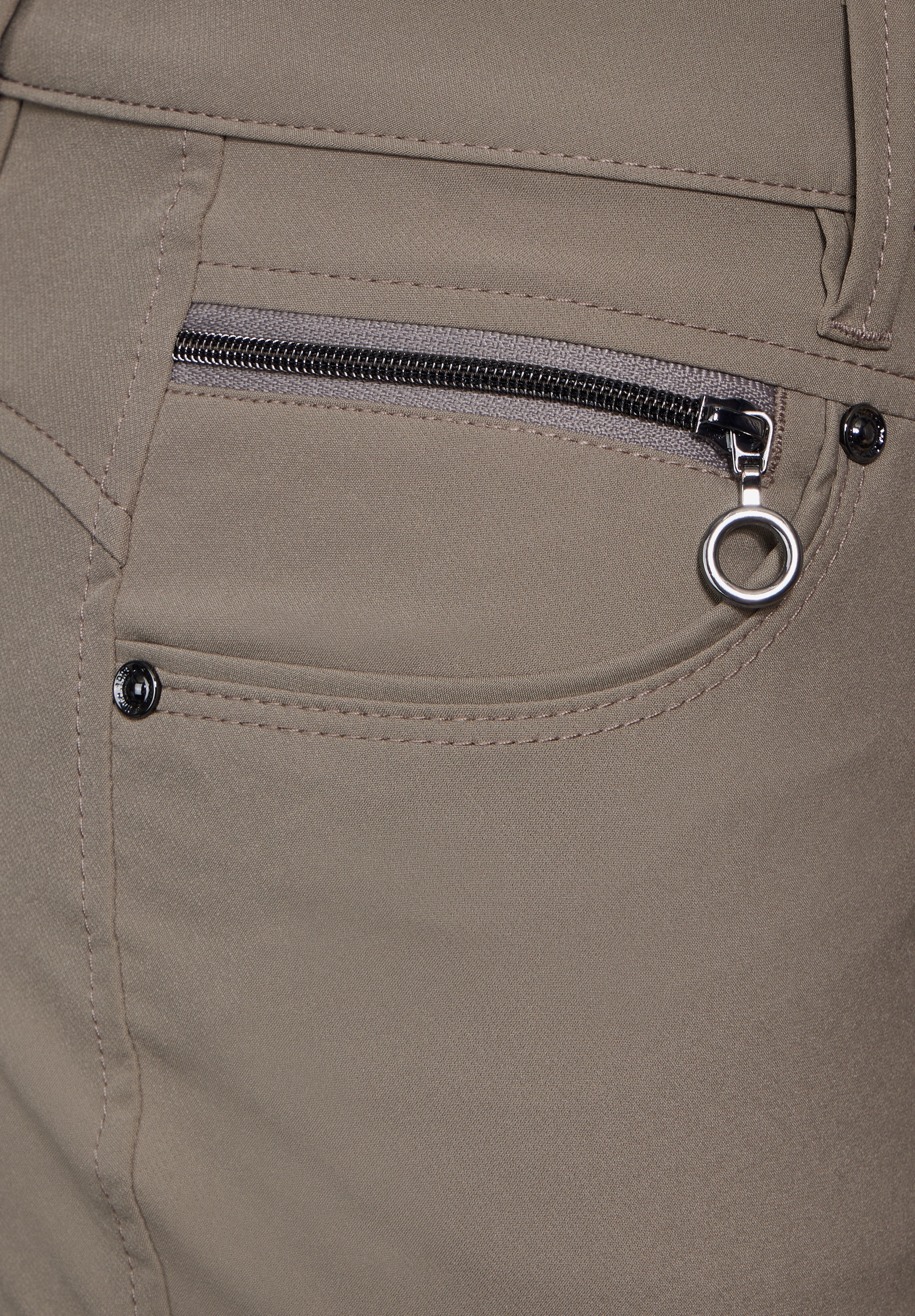 STREET ONE Stoffhose »Style YORK«, mit Zipper-Details