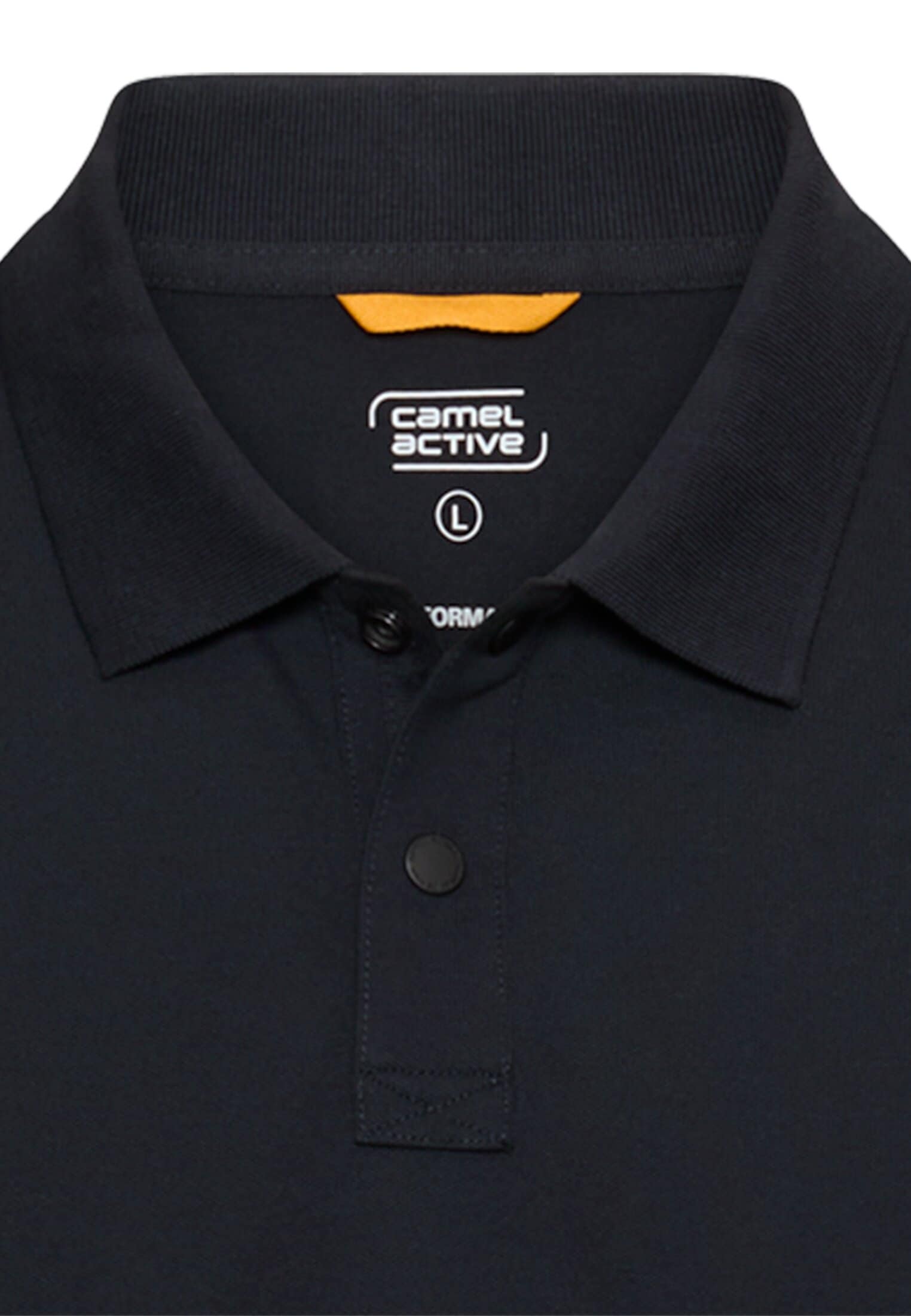 camel active Poloshirt kurzarm, mit Logo-Stickerei