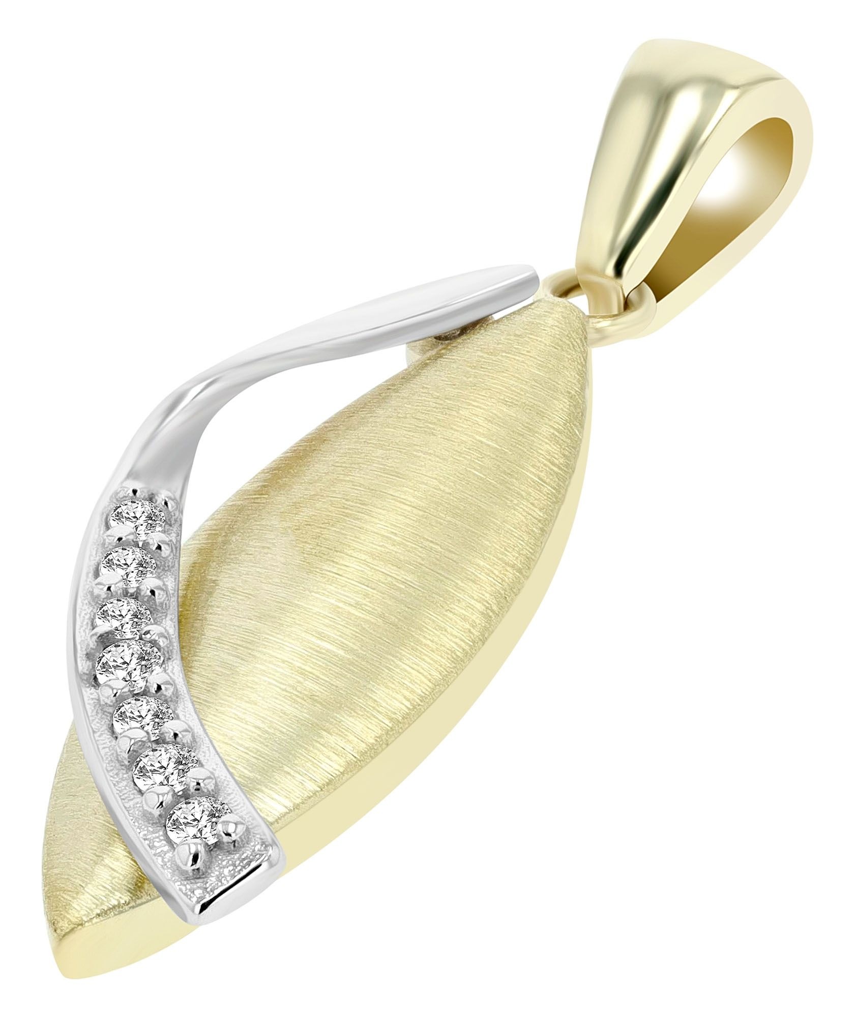 Adelia´s Kettenanhänger »Damen Anhänger aus 333 Gold mit Zirkonia«