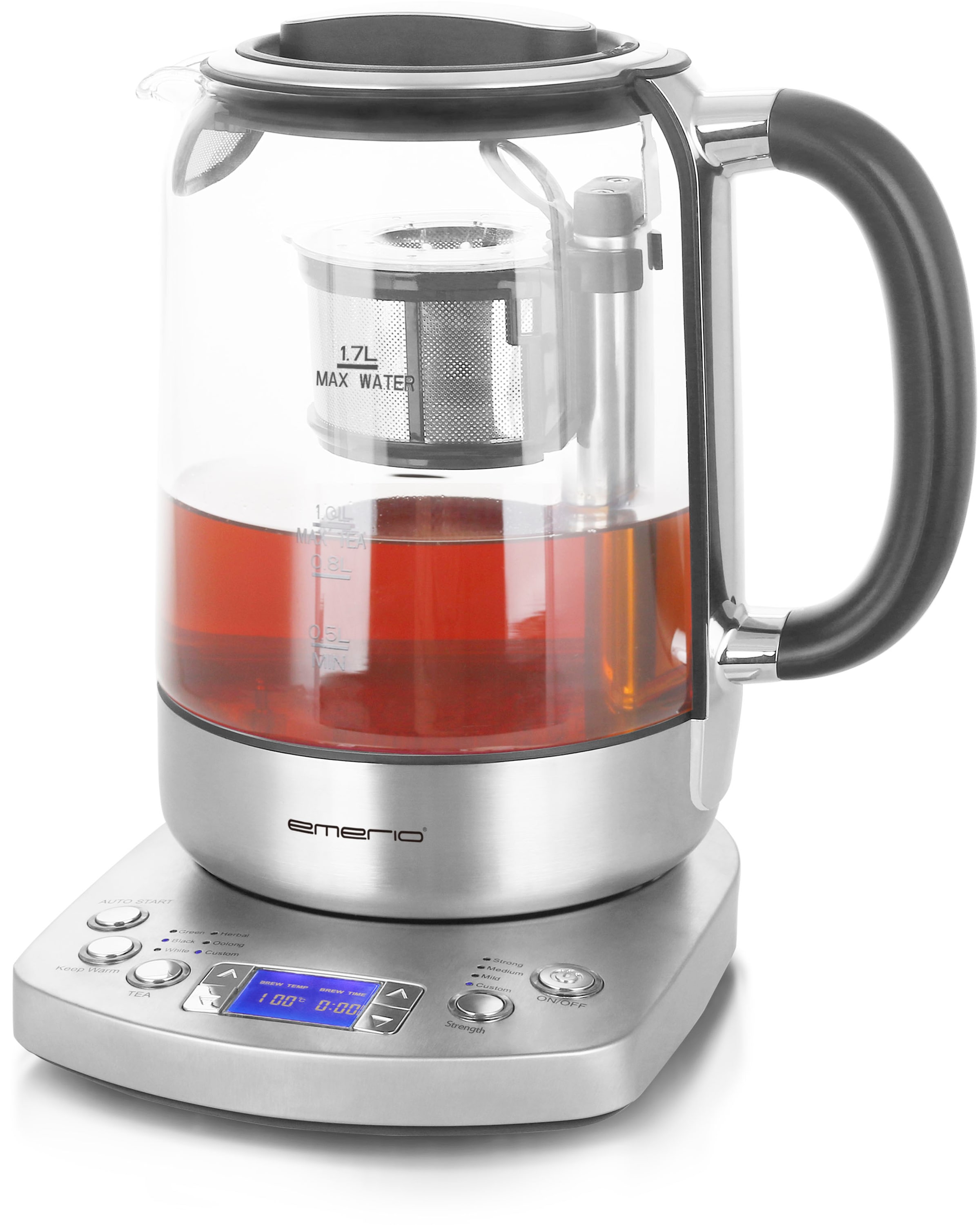 Emerio Wasserkocher »WK-122248« 1,7 l 2200 W in schwarz