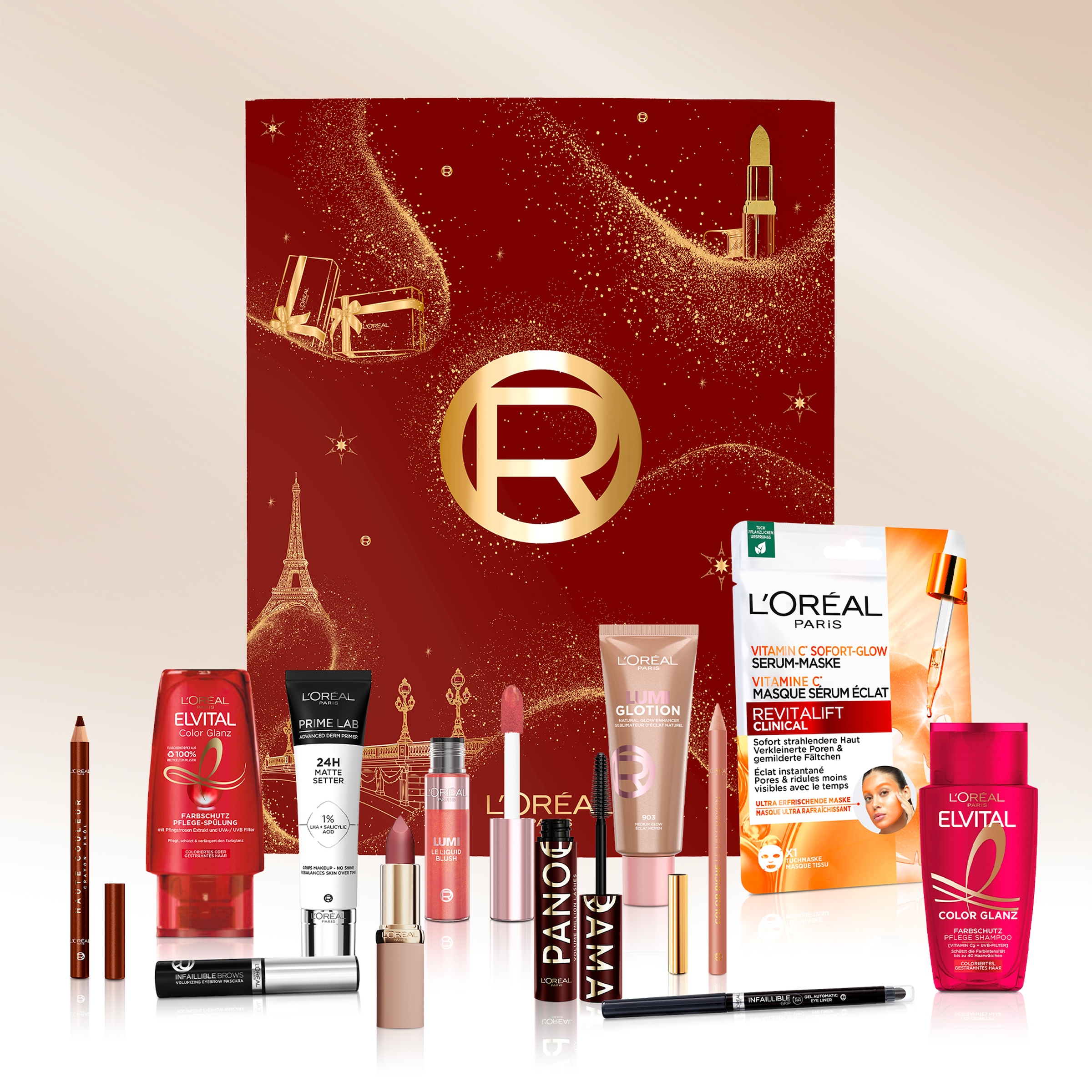 L'ORÉAL PARIS Kosmetik-Adventskalender »L'Oréal Paris Adventskalender 2026 12 Türen« ab 13 Jahren