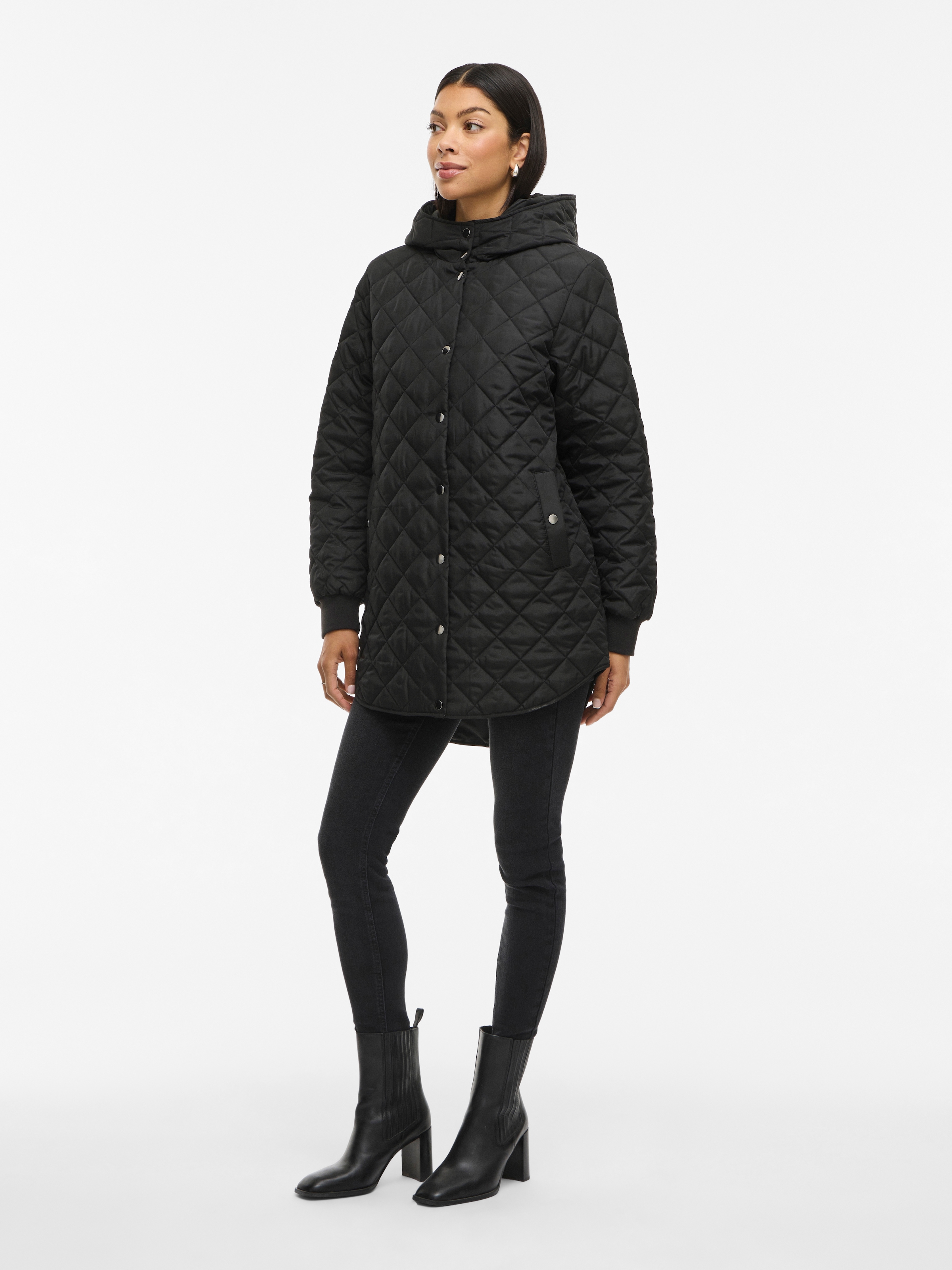 Vila Steppjacke »VITATE L/S HOODED JACKET - NOOS«, mit Kapuze