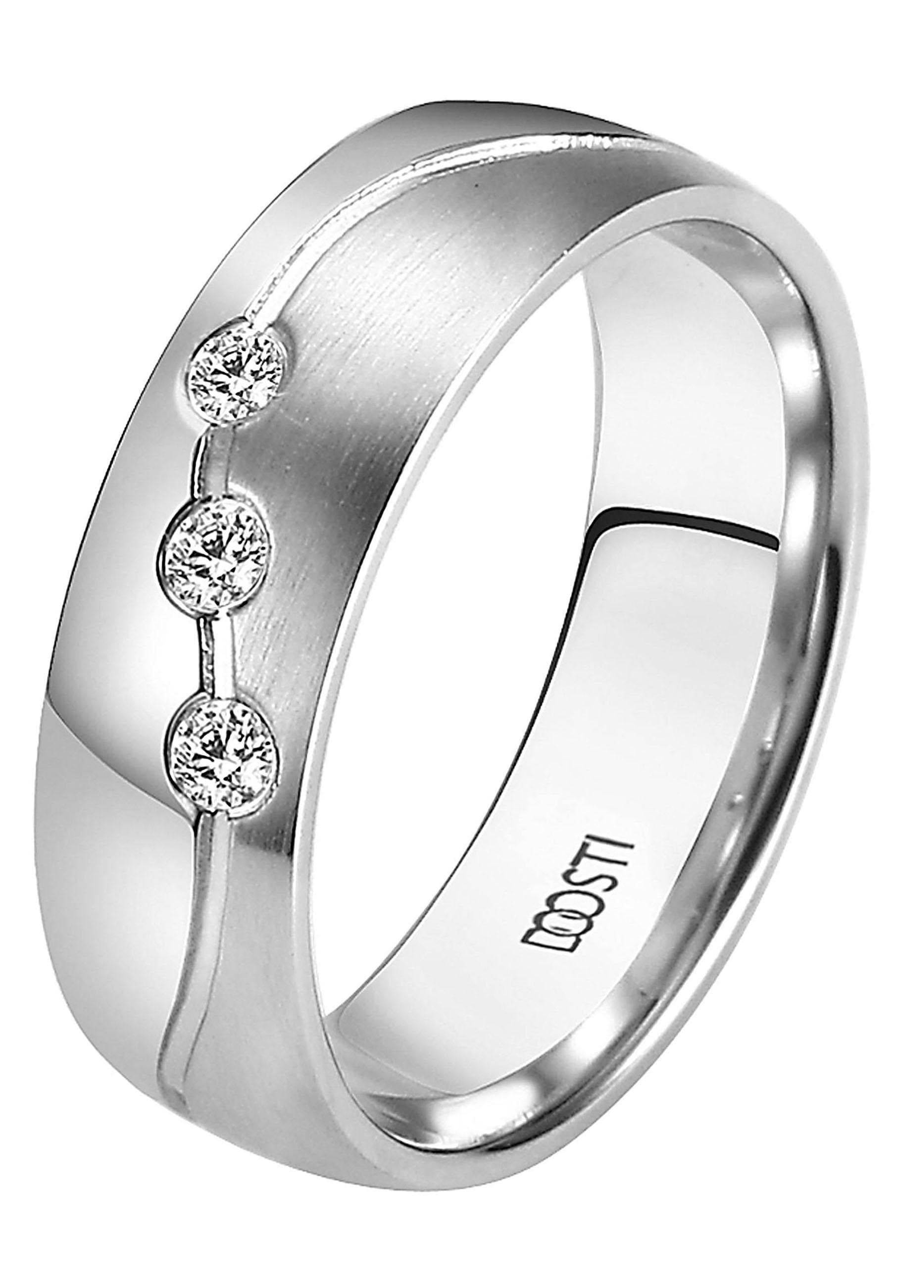 DOOSTI Germany, Ehering Zirkonia Edelstahl OTTOversand »Schmuck in o. Trauring mit Geschenk Partnerring Trauring LIEBE«, ohne Made bei