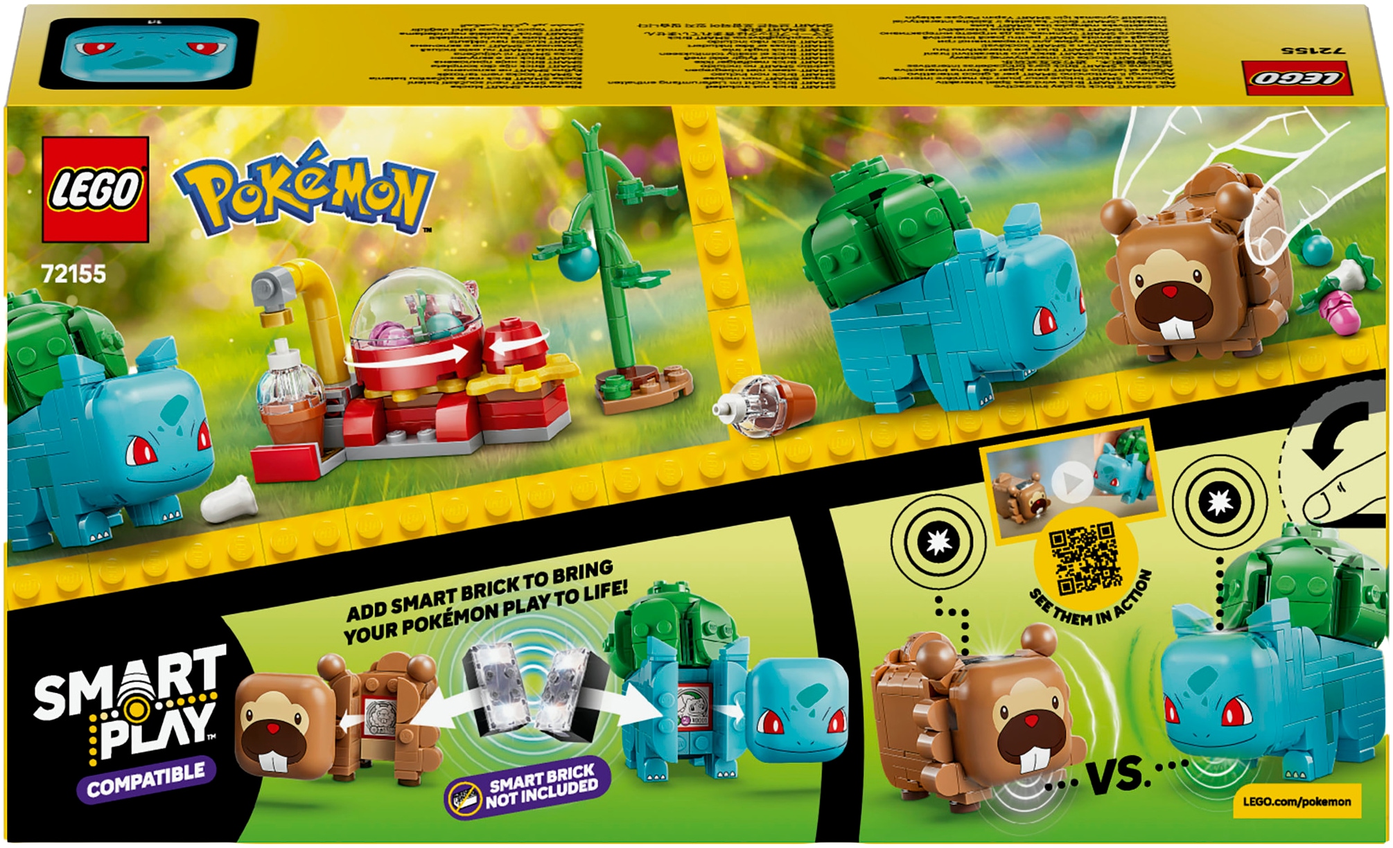 LEGO® Konstruktionsspielsteine »SMART Play™  Beerenfete mit Bisasam und Bidiza (72155), LEGO Pokémon« Mit SMART Brick kombatibel (nicht enthalten)