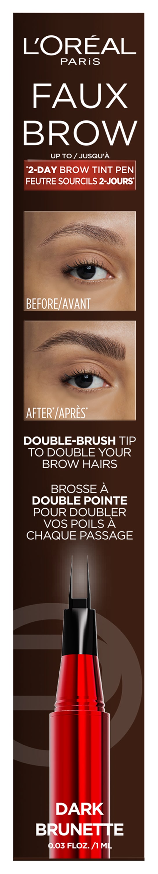 L'ORÉAL PARIS Augenbrauen-Stift »INFAILLIBLE BROWS FAUX BROW AUGENBRAUENSTIFT« für doppeltes Augenbrauenvolumen