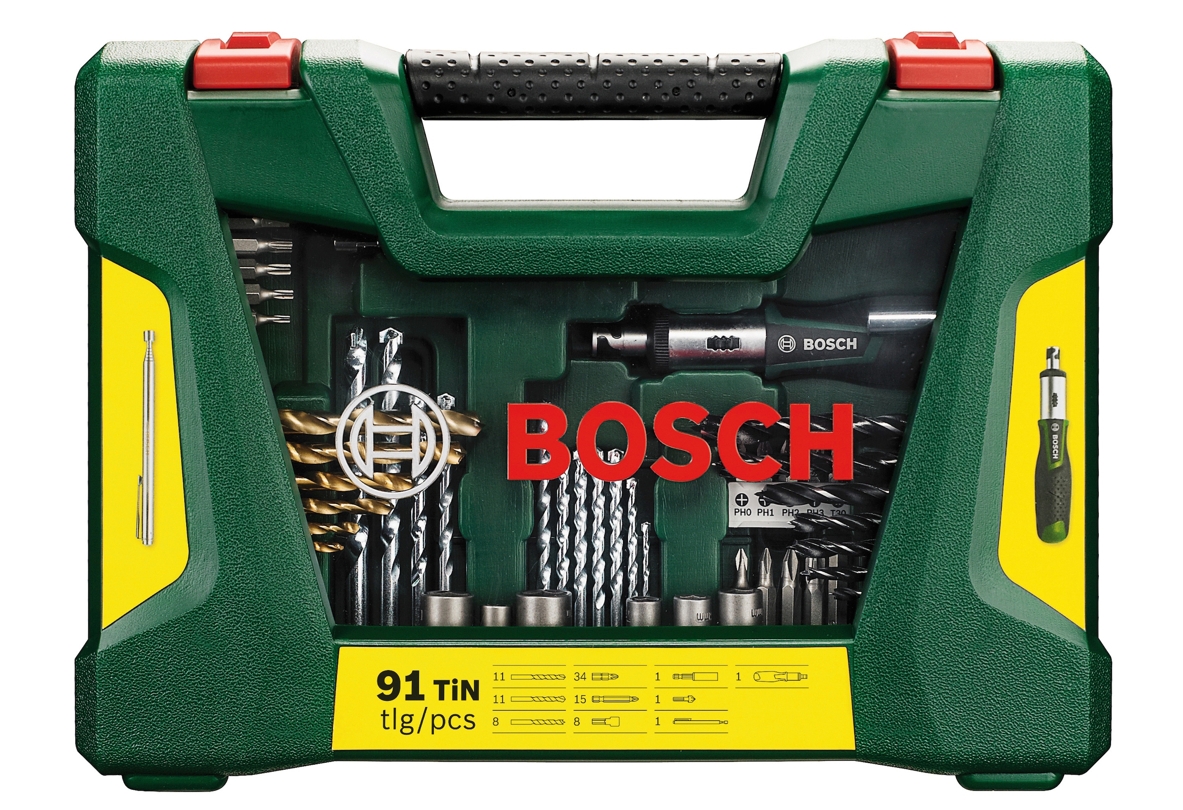 Bosch Home & Garden Bohrer- und Bitset »V-Line«, 91-teilig