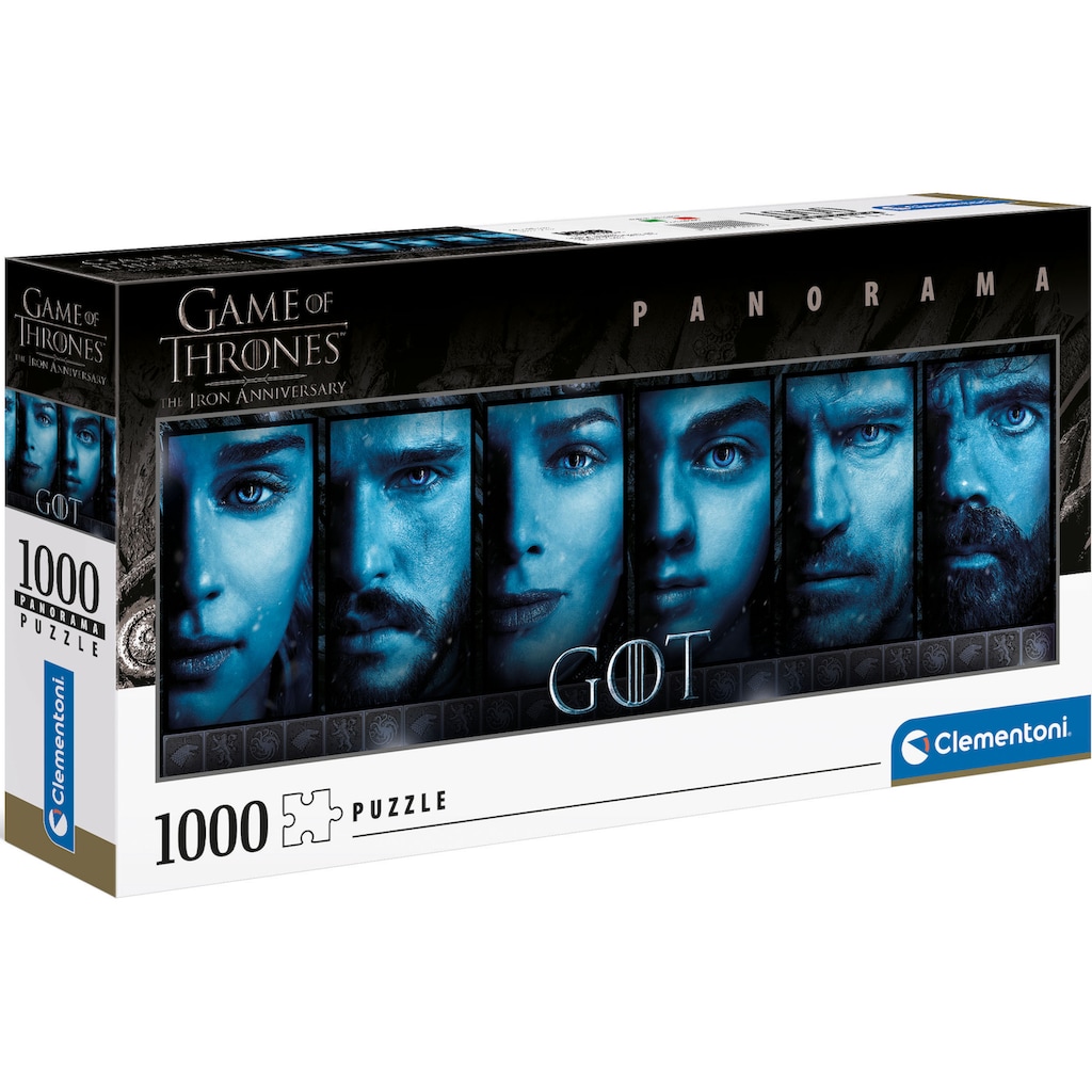 Clementoni® Puzzle »Panorama, Game of Thrones - The Iron Anniversary«