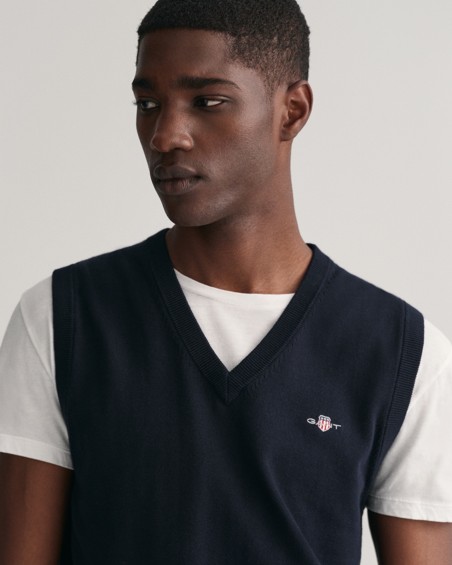 Gant Pullunder »CLASSIC COTTON SLIPOVER«, Premium Pullunder aus weicher 100% Baumwolle, Ärmellos