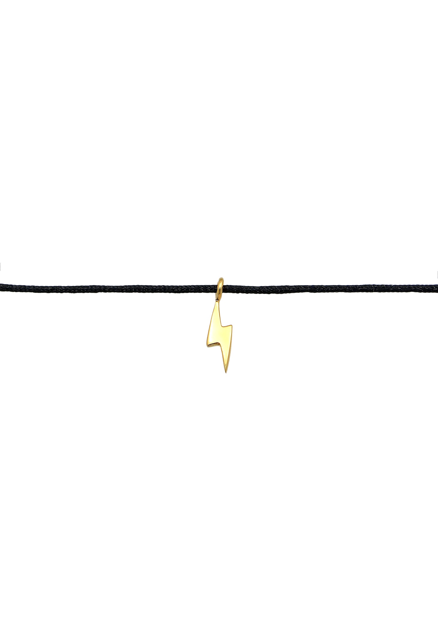 Elli Choker »Halskette Choker Blitz Nylonkette 925 Silber«