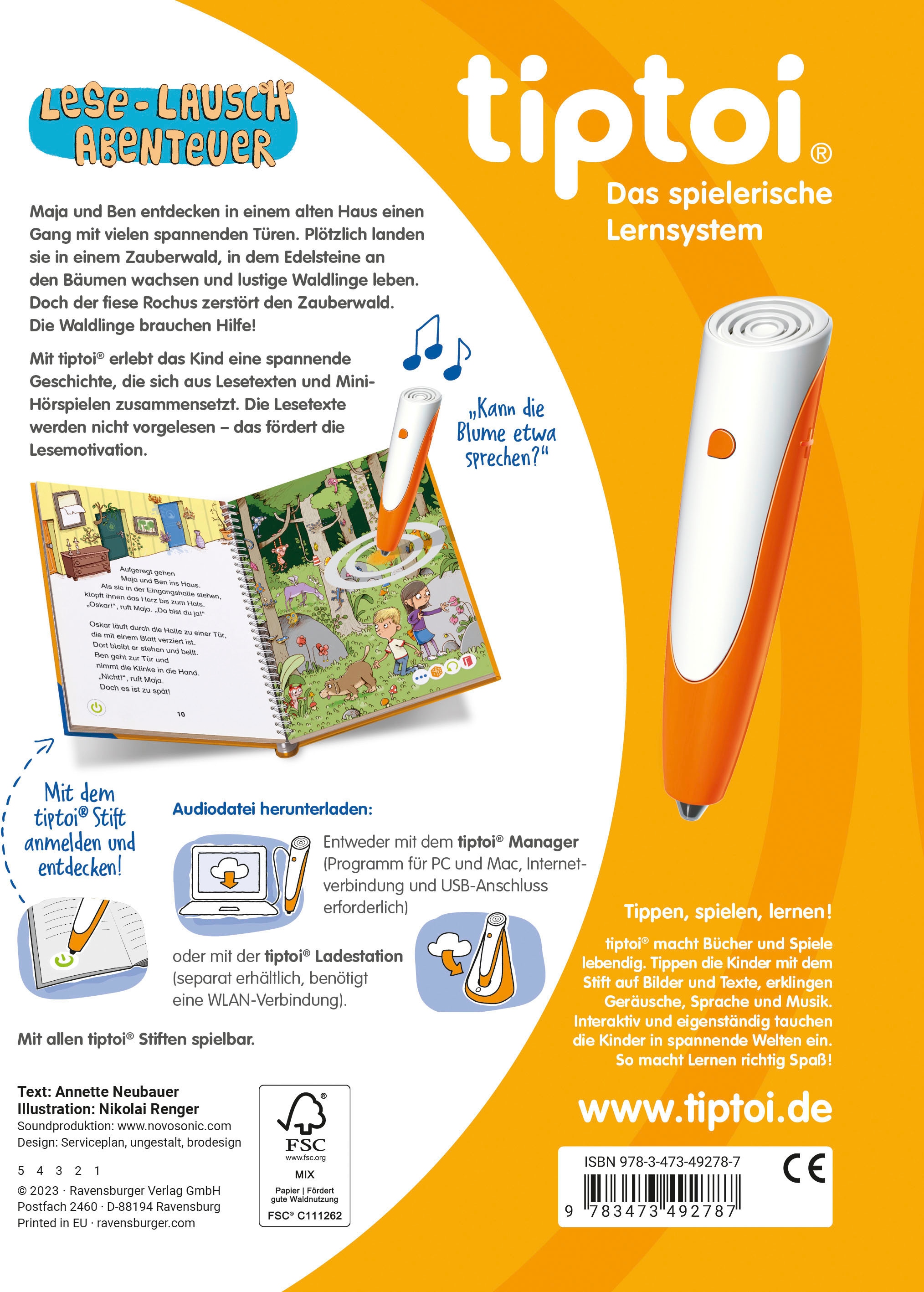 Ravensburger Buch »tiptoi® Lese-Lausch-Abenteuer Zauberwald«, Made in Europe