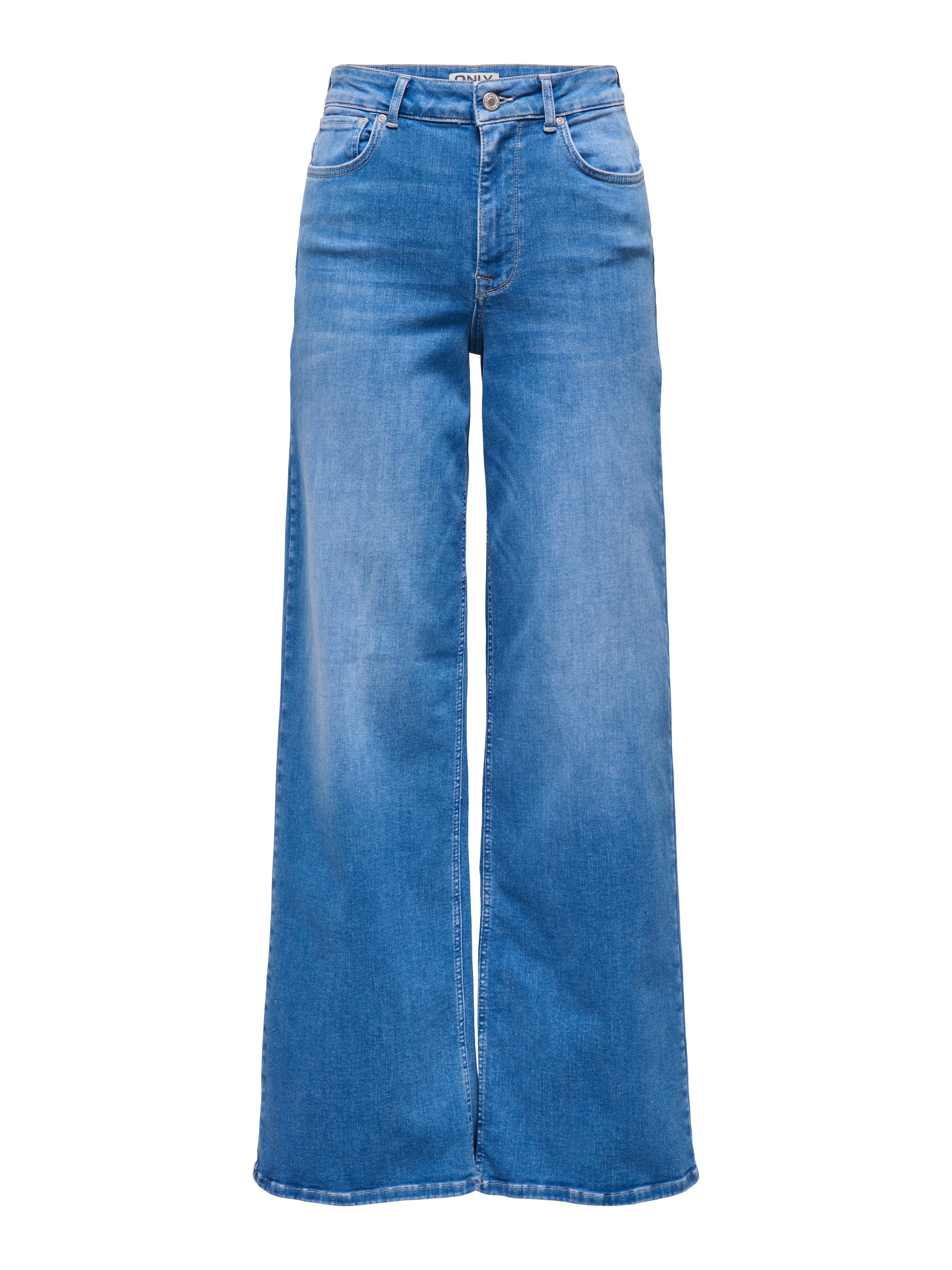 ONLY High-waist-Jeans »ONLMADISON BLUSH HW WIDE DNM REA262 NOOS« hohe Leibhöhe, weites Bein, special bright blue denim
