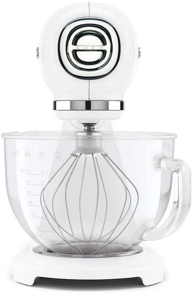 Smeg Küchenmaschine »SMF13WHEU Weiß«, Glasrührschüssel mit ergonomischem Griff