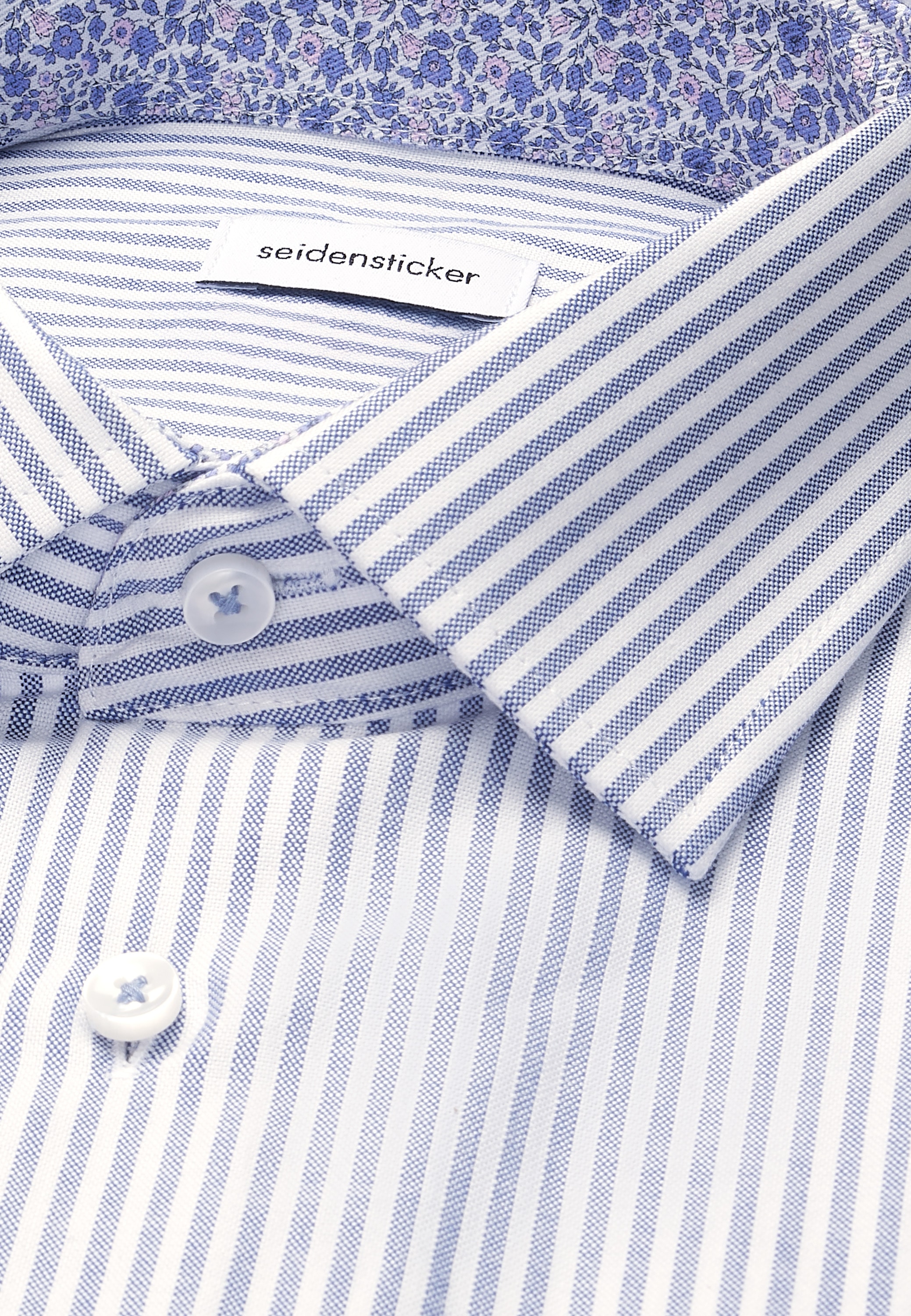 seidensticker Businesshemd »Slim« Slim 1/1 Kentkragen Streifen