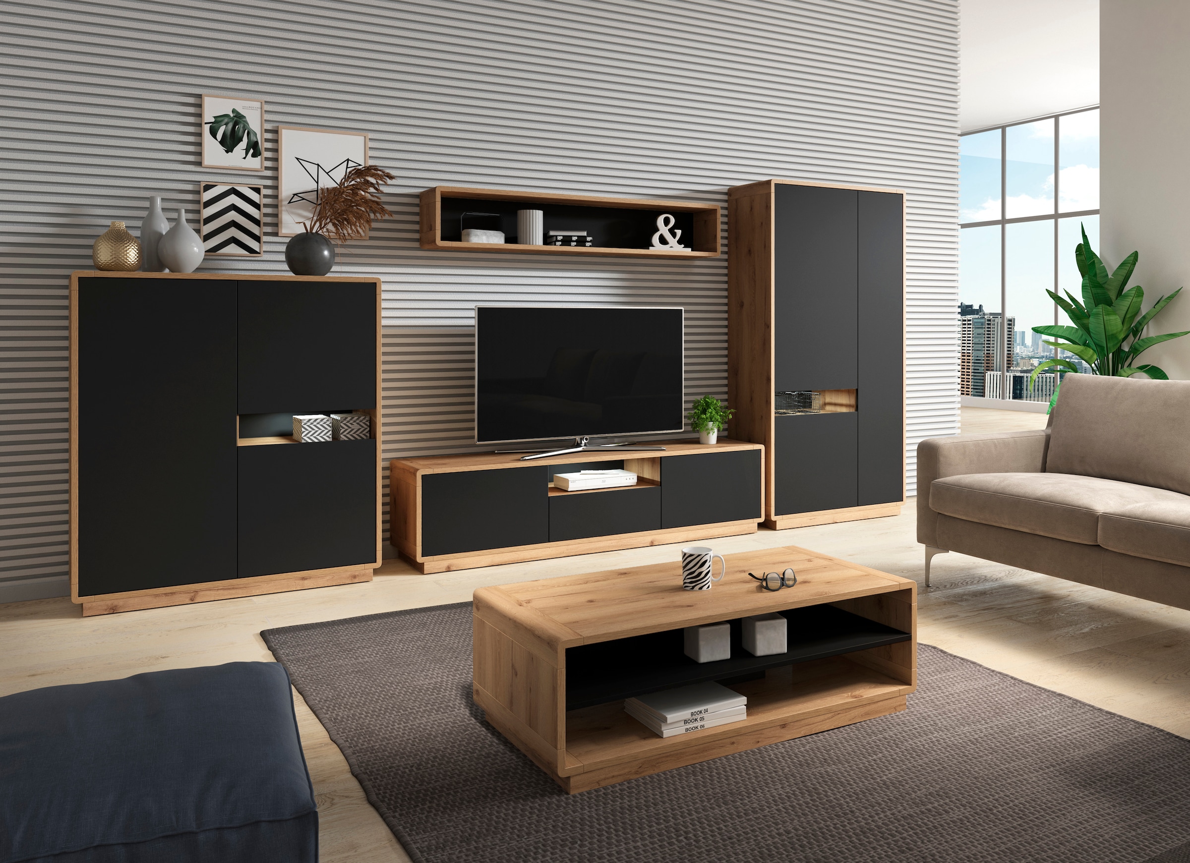 INOSIGN Highboard »ASTON«, Breite 121 cm.