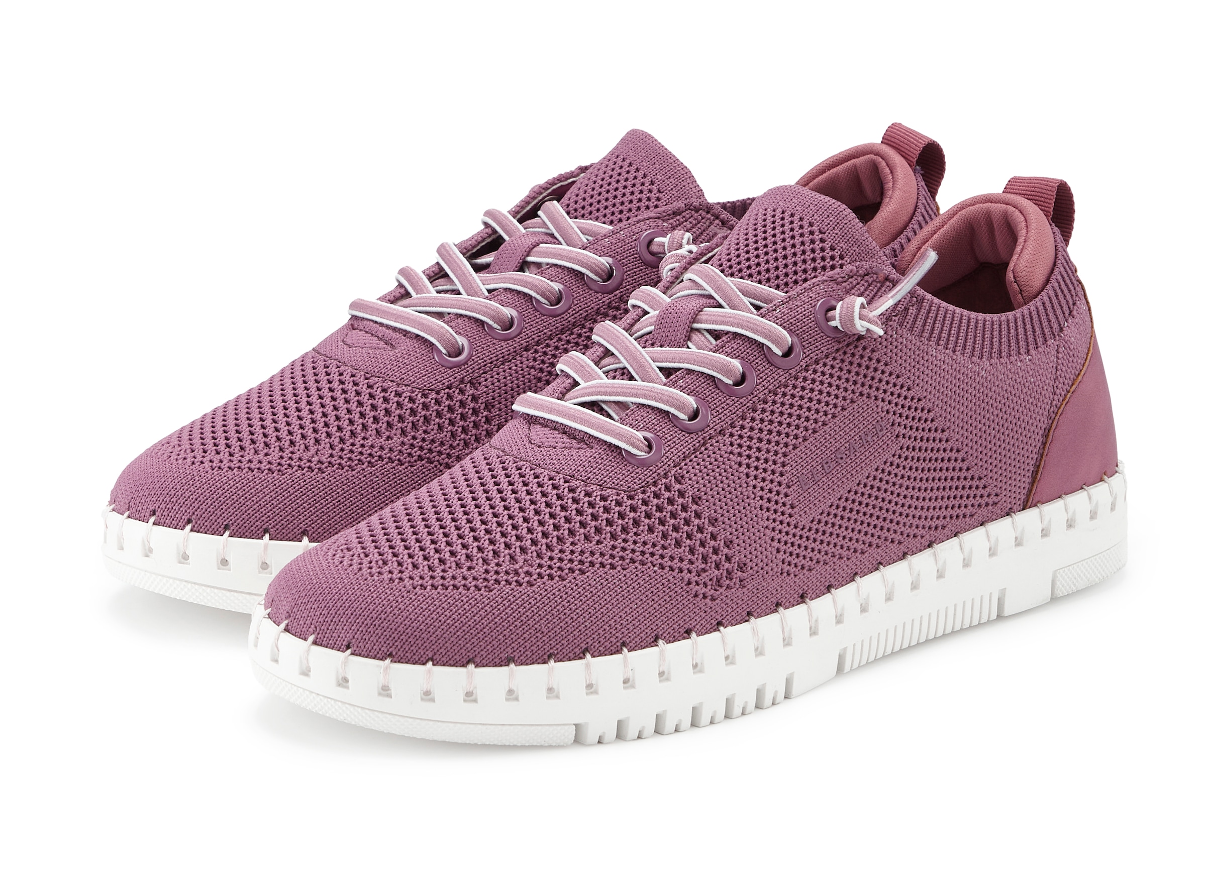 Elbsand Sneaker »Freizeitschuh,«  zum Reinschlüpfen mit elastischen Schnürbändern VEGAN