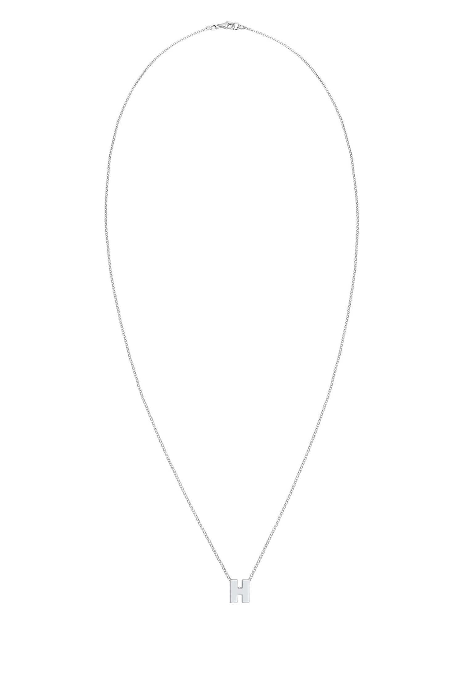 Elli Kette mit Anhänger »Halskette Buchstabe H Initialen 925 Sterling Silber«