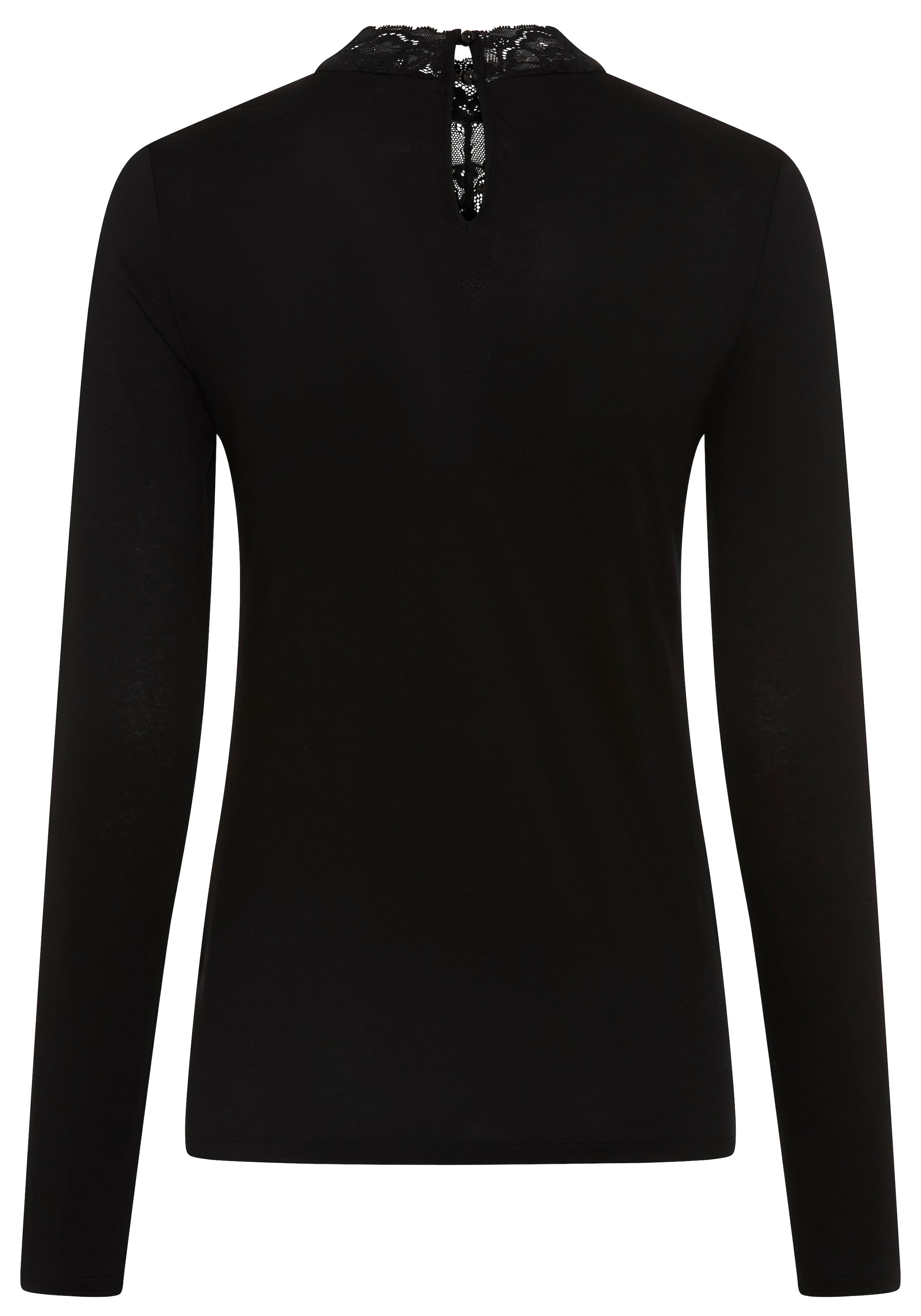 Laura Scott Langarmshirt figurbetonte Passform,  Langarm,  mit Stehkragen