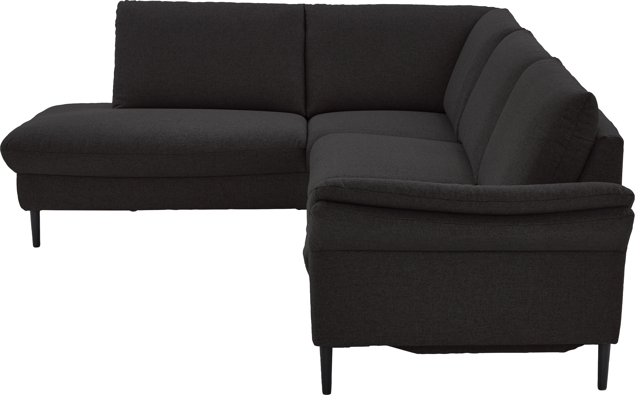 Places of Style Ecksofa »Sarsina: mit Tonnentaschen-Federkern, perfekt zum Entspannen L-Form«, inklusive 2 motorischen Relaxfunktionen mit Herz-Waage-Beschlag