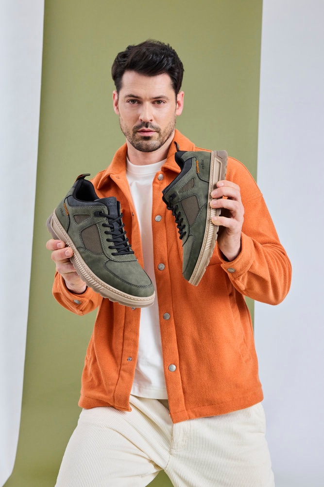 Rieker Sneaker  Schnürschuh, Halbschuh, Outdoorschuh mit gepolstertem Schaftrand