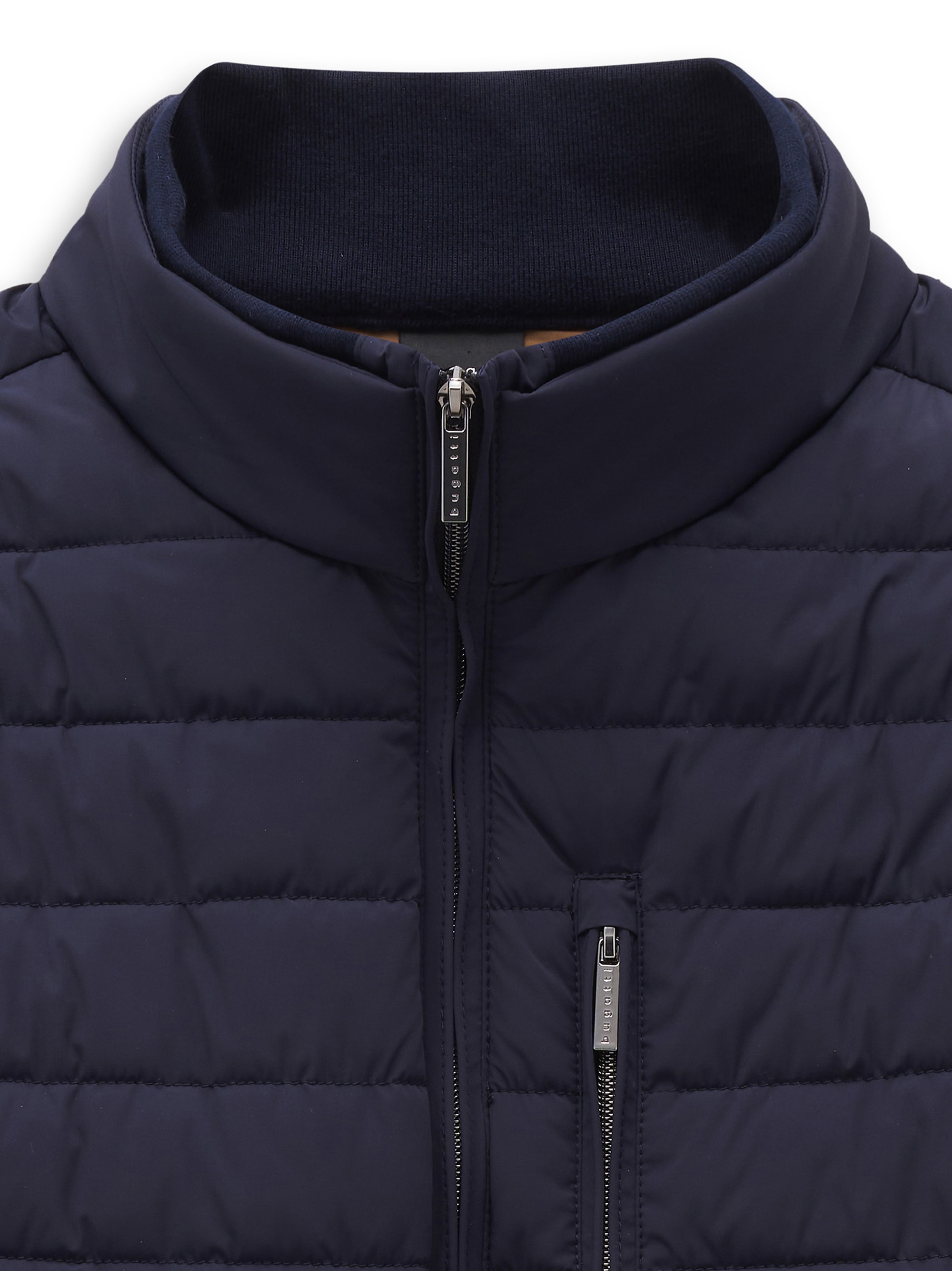 bugatti Blouson »Regular Fit« ohne Kapuze Regular Fit Stretch Steppoptik Stehkragen
