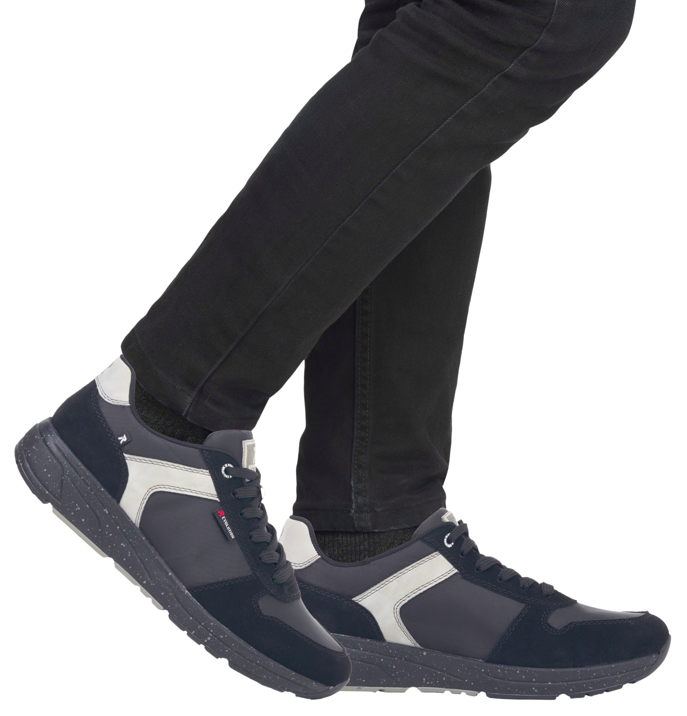 Rieker EVOLUTION Sneaker, Freizeitschuh, Halbschuh, Schnürschuh mit gepolstertem Schaftrand