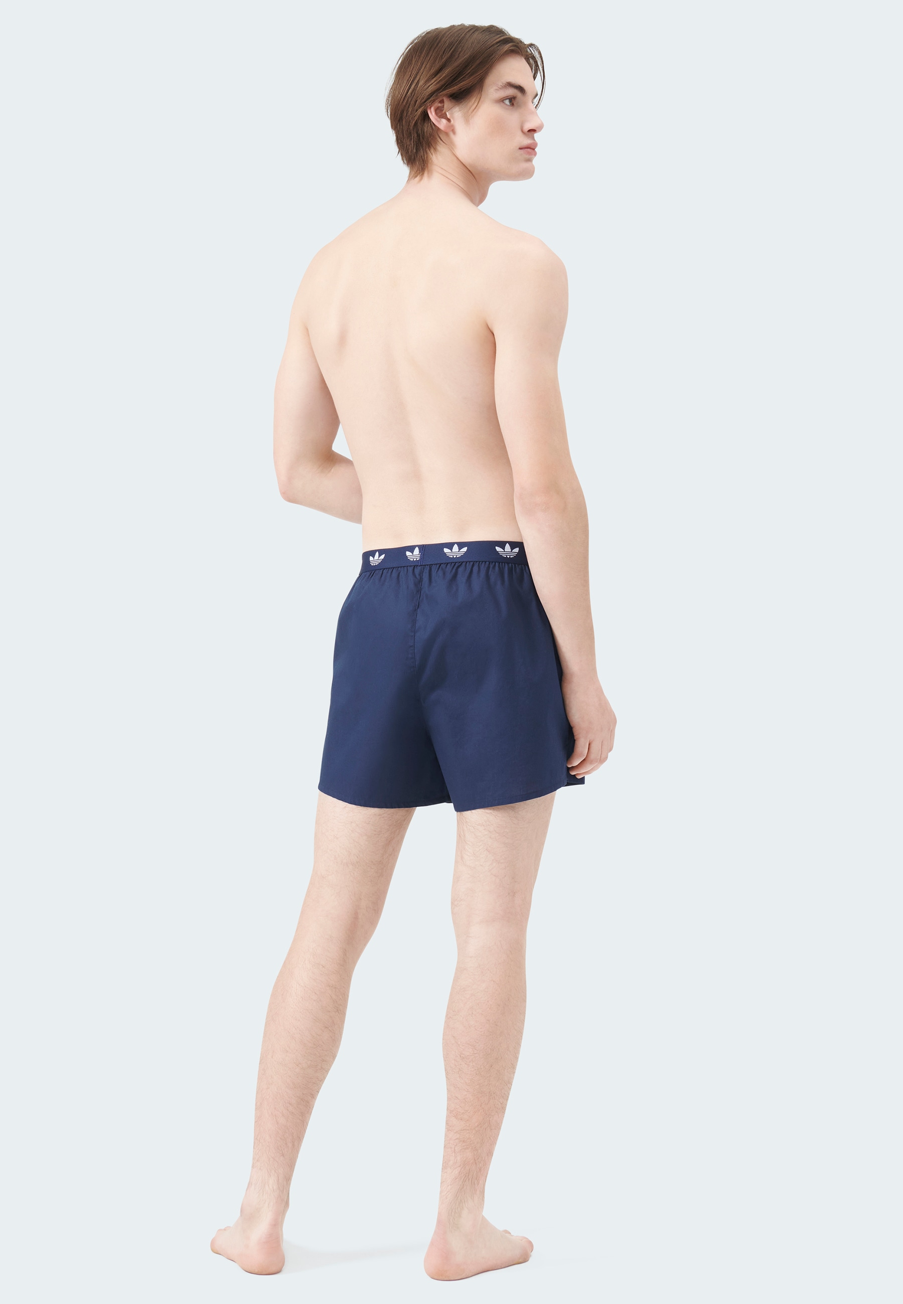 adidas Originals Webboxer »Comfort Cotton Woven« 2er Pack,  Baumwolle, weit, elastischer Bund, Eingriff mit Knopf