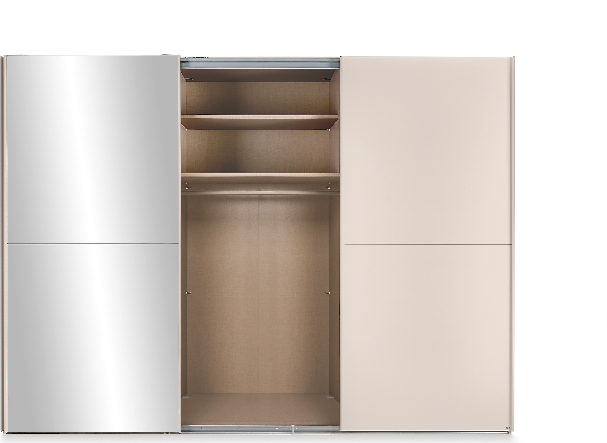 set one by Musterring Schwebetürenschrank »Henderson« mit Spiegel, inkl. Fachböden und Kleiderstangen