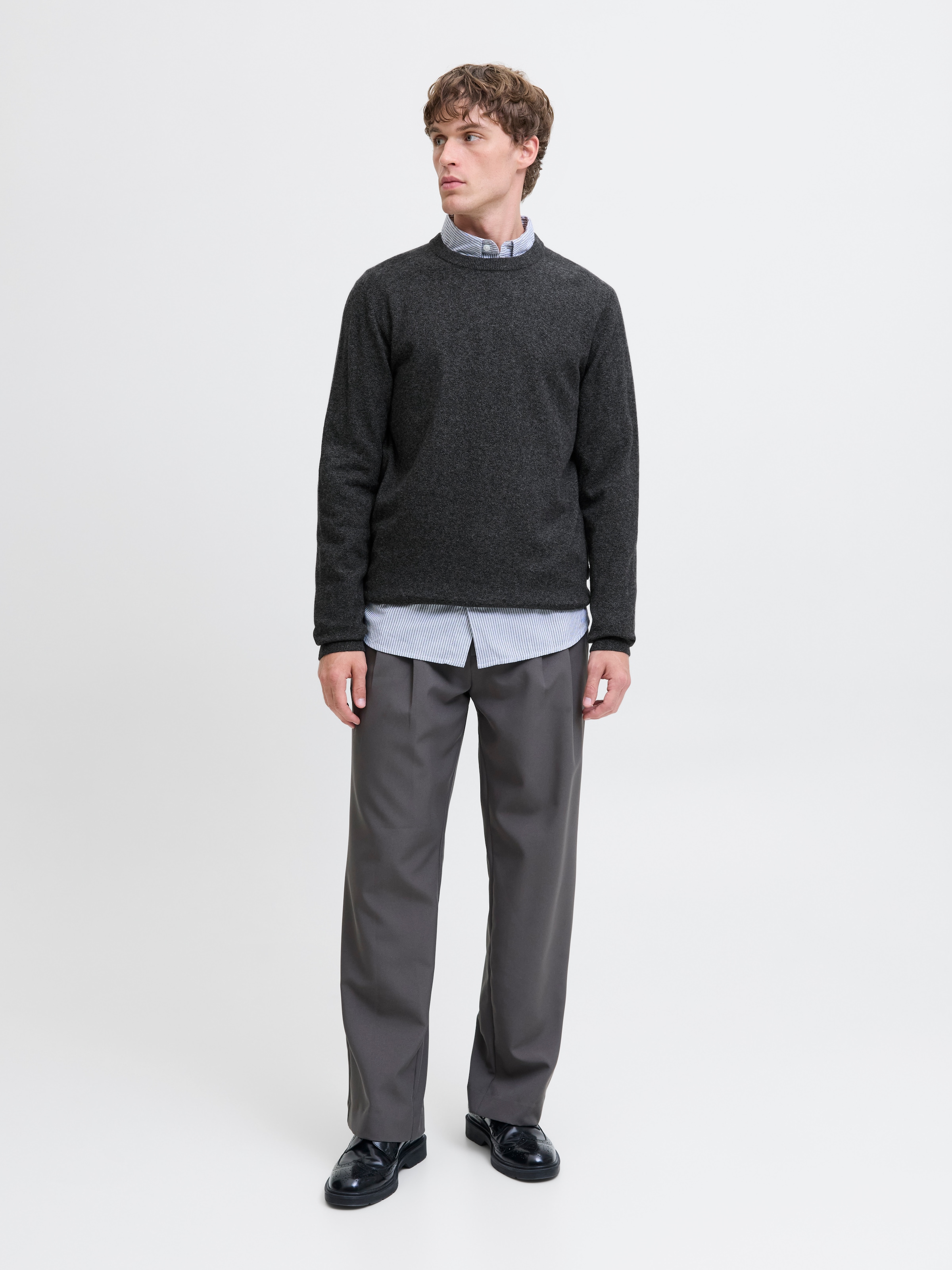 Jack & Jones Strickpullover »JJEPERFECT WOOL KNIT CREW NECK SN«
