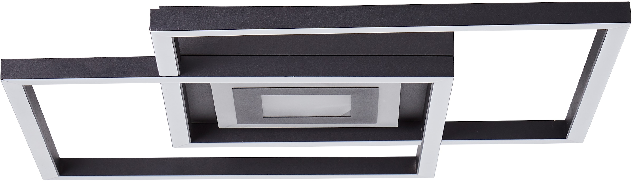 Brilliant LED Deckenleuchte »Metis«, 1 flammig, Leuchtmittel LED-Modul | LED fest integriert, 40 x 30 cm, 3-Stufen dimmbar, 3600 lm, warmweiß, Metall, schwarz