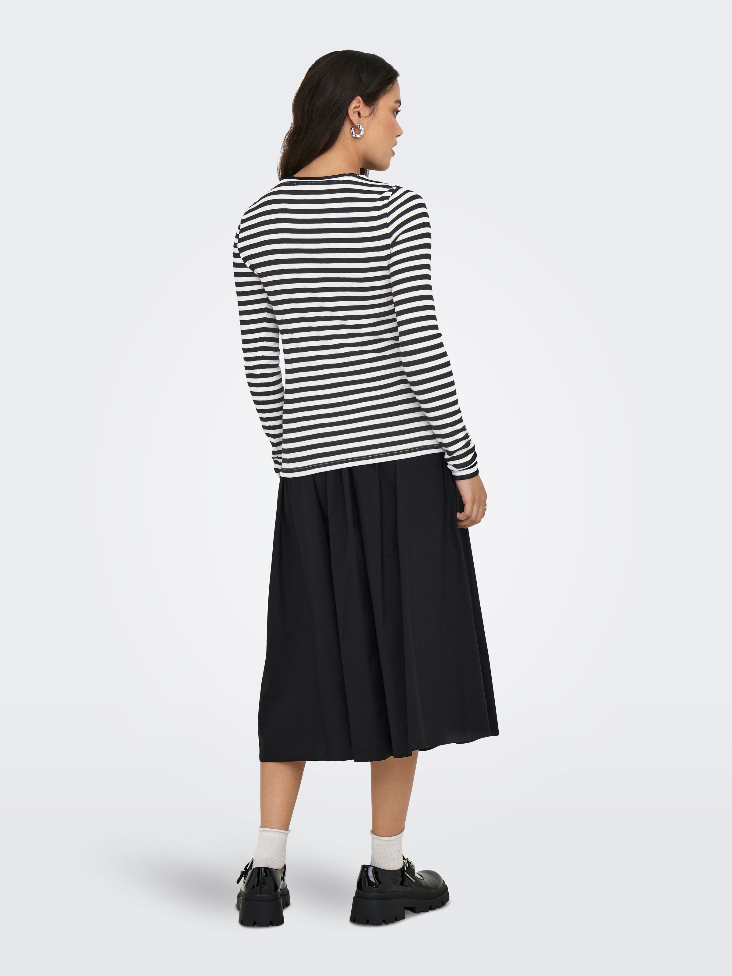 ONLY Langarmshirt »ONLMAI STRIPE L/S TOP JRS NOOS«