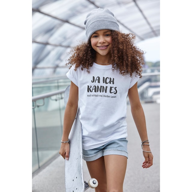 KIDSWORLD T-Shirt »Ja ich kann es ...«, mit coolem Spruch online bei OTTO