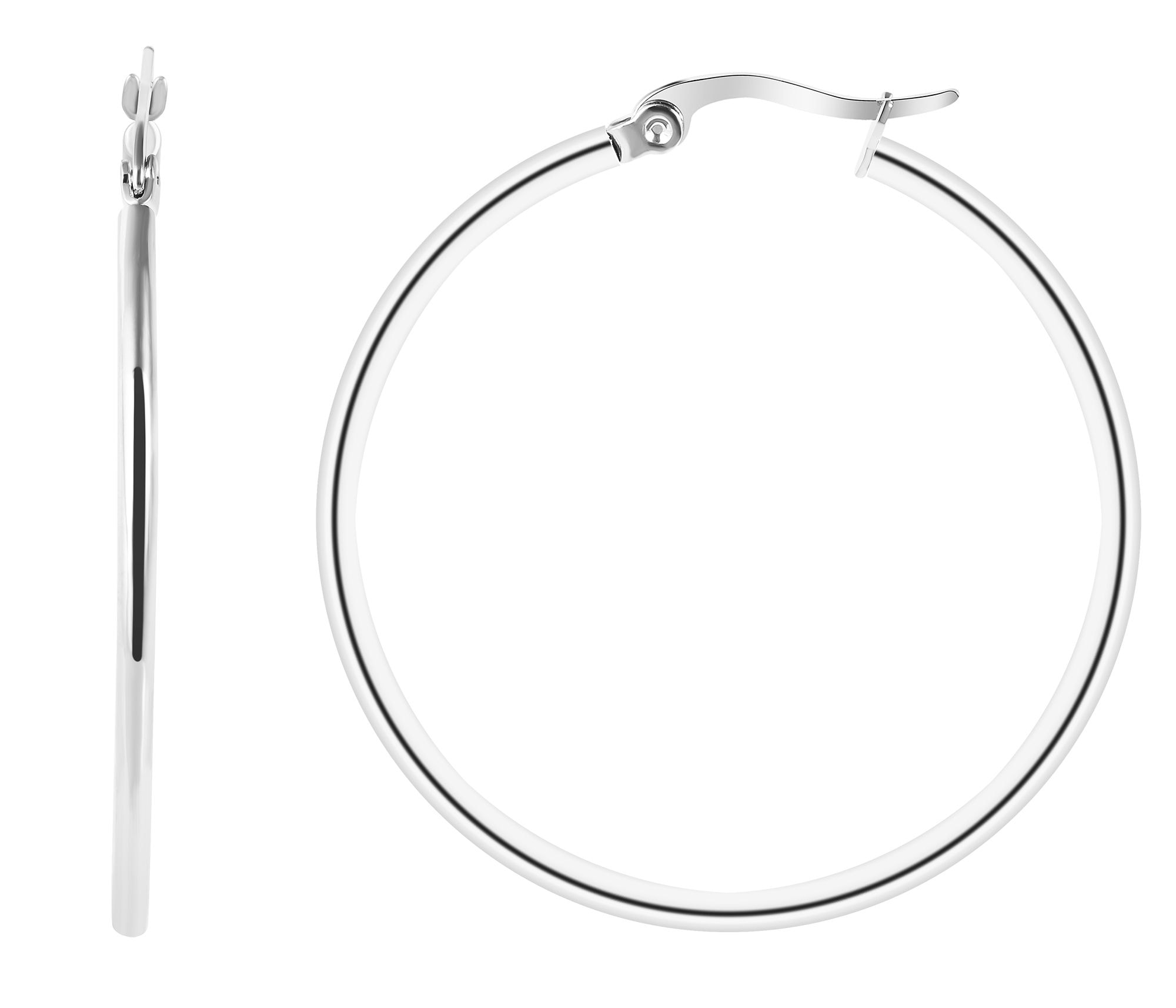 Adelia´s Paar Creolen »Damen Ohrringe ¿ Creole aus Edelstahl«