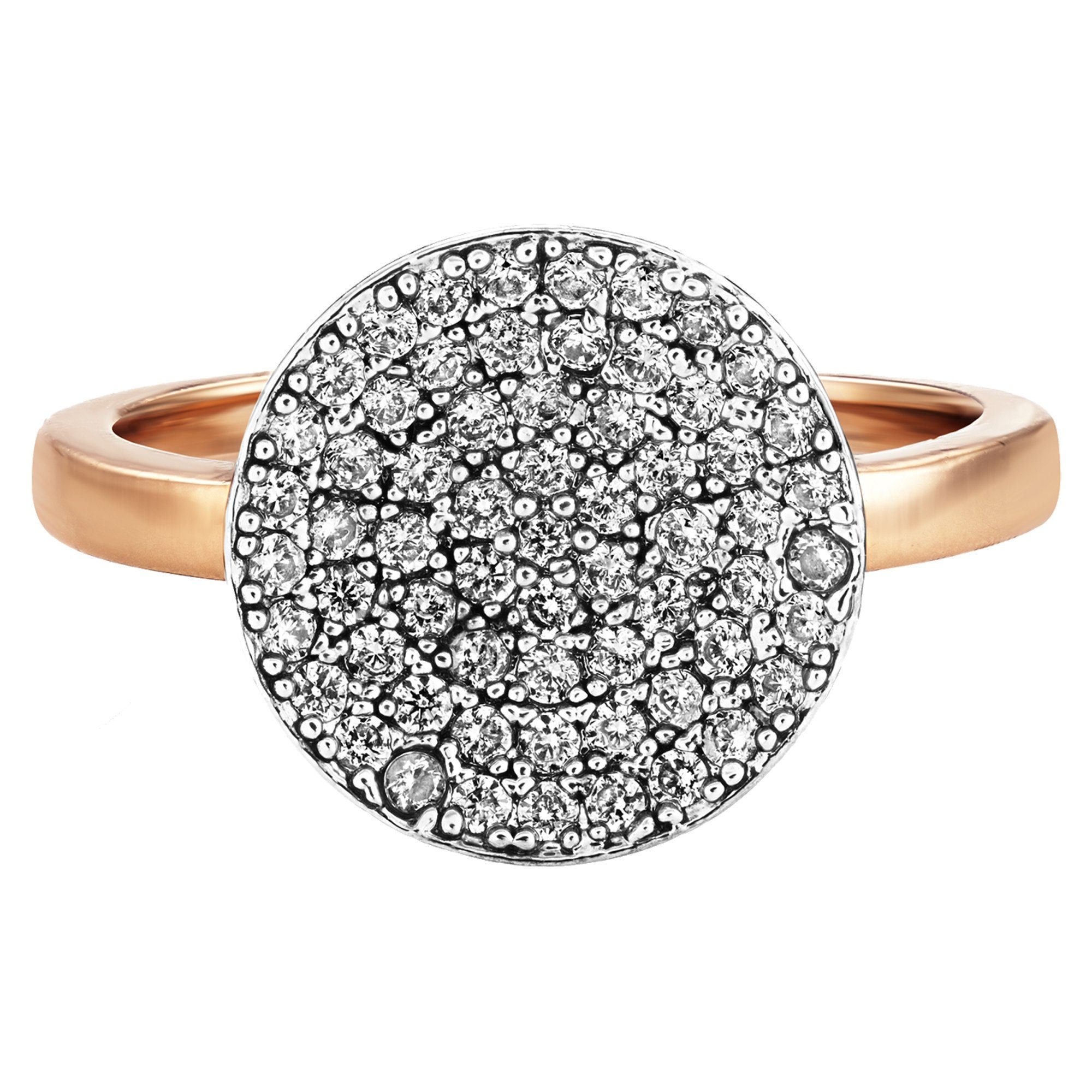 Buckley London Ring rosévergoldet mit Zirkonia