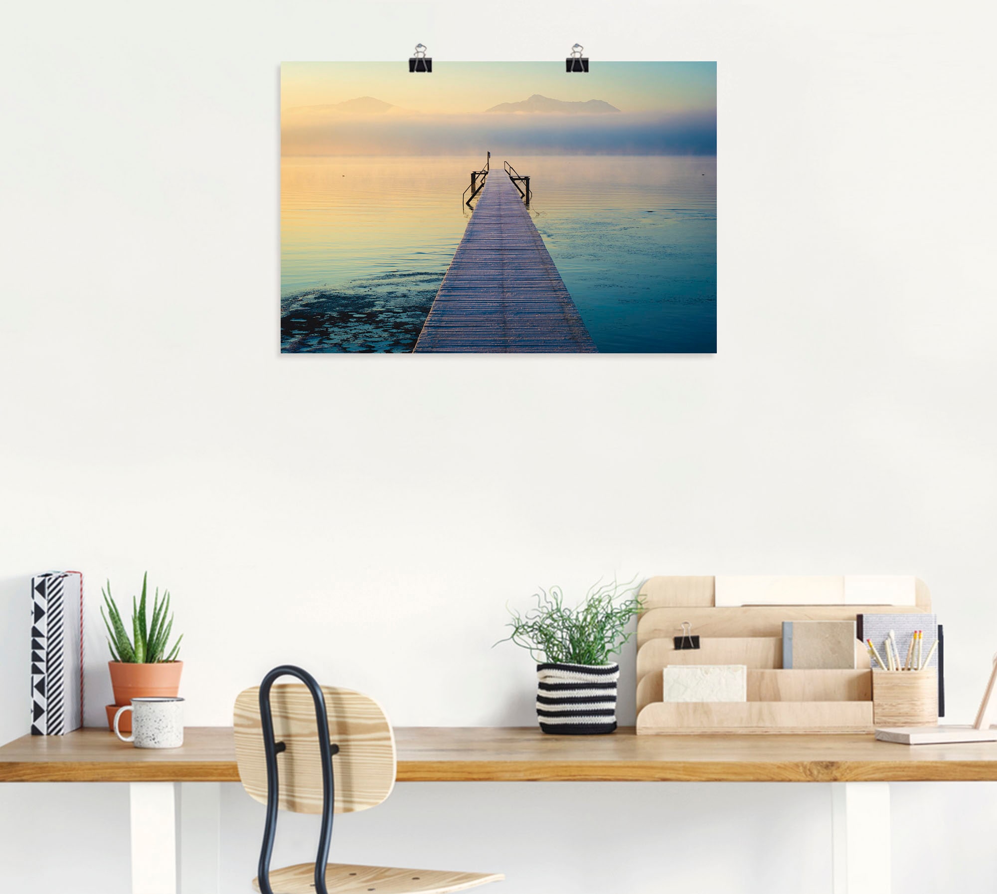 Artland Wandbild »Sonnenaufgang am Chiemsee«, Seebilder, (1 St.), als Leinwandbild, Poster, Wandaufkleber in verschied. Größen