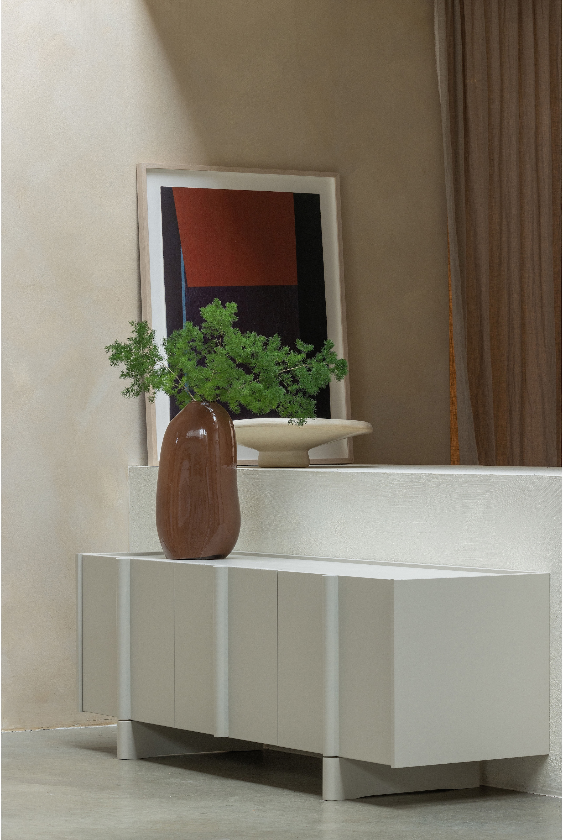 WOOOD Lowboard »Nook TV-Kommode, TV-Möbel Breite 152 CM« Basu-Kollektion von WOOOD mit skandinavischem Design und FSC®