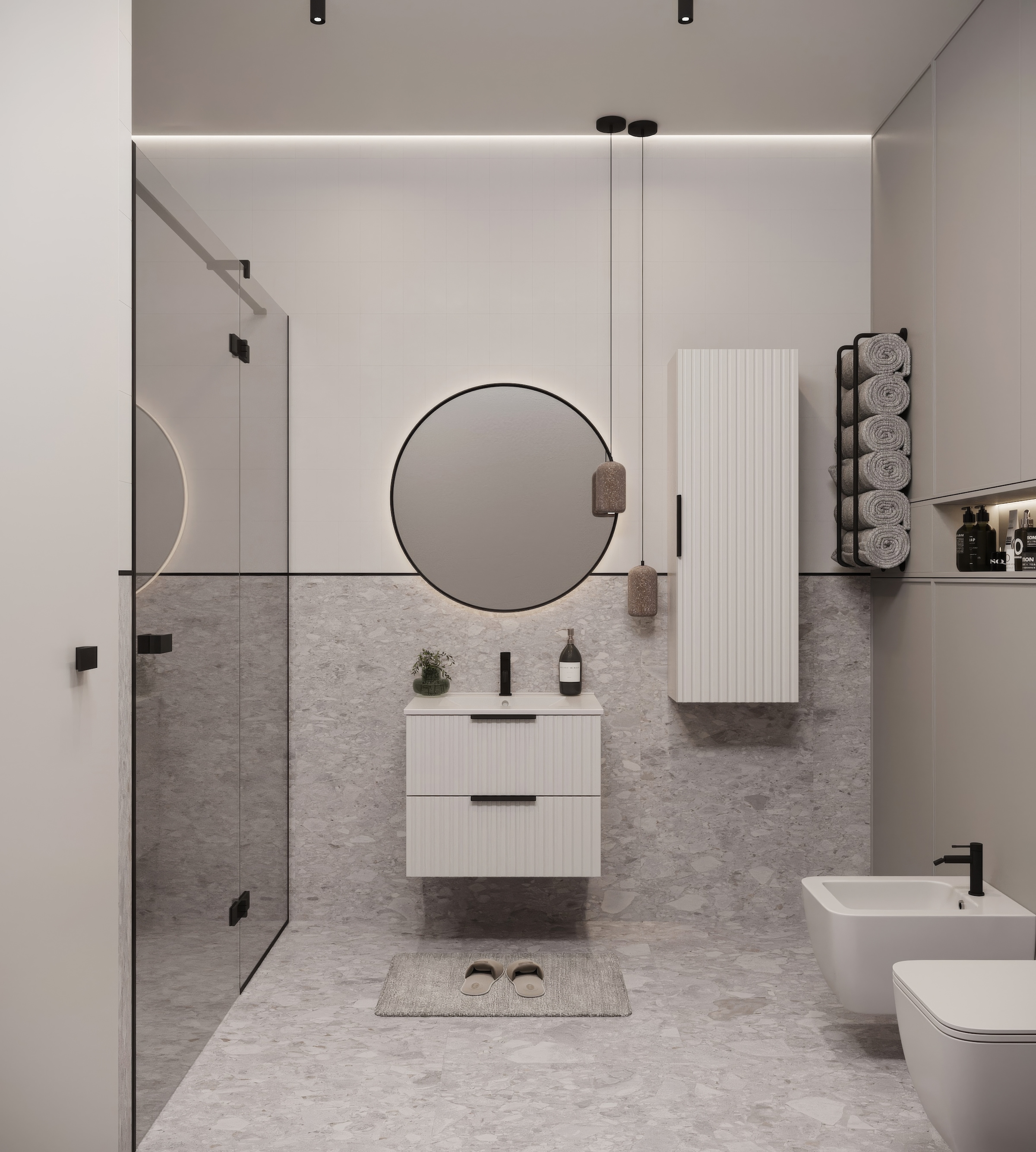 welltime Waschtisch »TIBU mit Waschbecken. 2 Schubladen. 2 Breiten (60/80cm) und 4 Farben« Badschrank mit Waschbecken, Softclose, Maße B/H/T: 61/53/47 cm