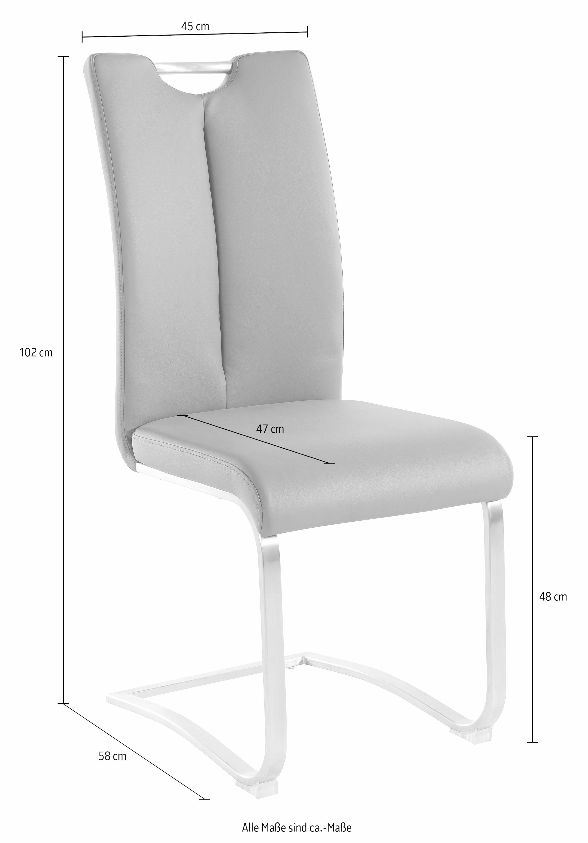 2 MCA furniture 140 belastbar (Set), bis kaufen Kg Freischwinger »Artos«, Kunstleder, online Stuhl St.,