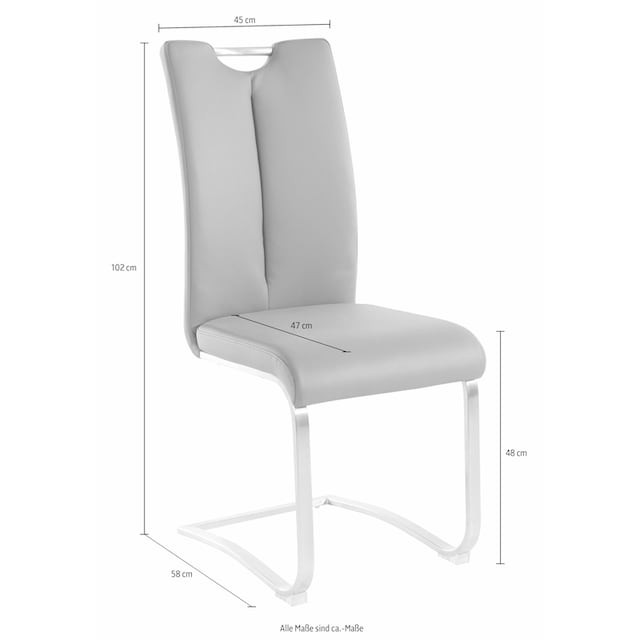 MCA furniture Freischwinger »Artos«, (Set), 2 St., Kunstleder, Stuhl bis  140 Kg belastbar online kaufen