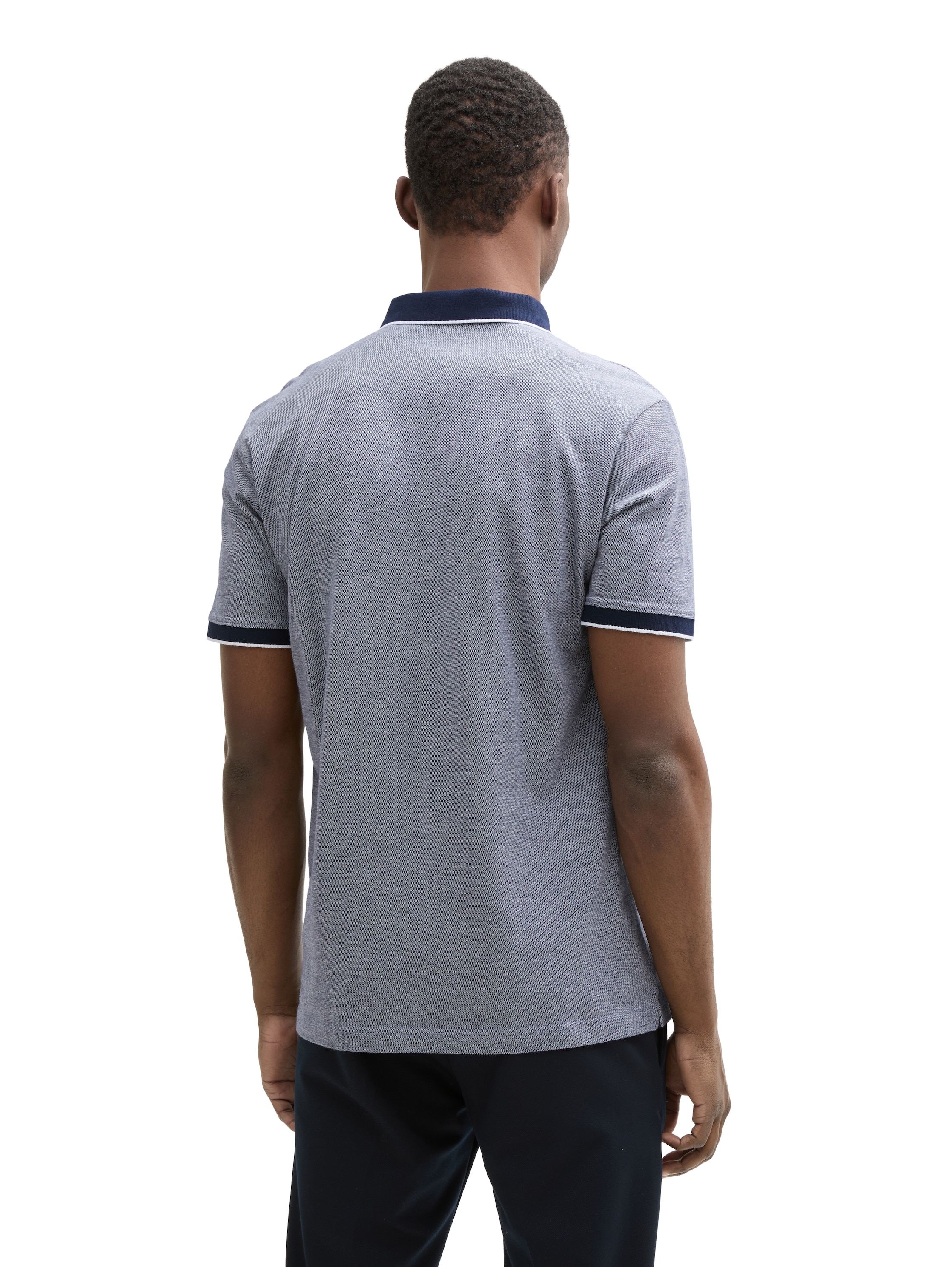 TOM TAILOR Denim Poloshirt, mit Kontrastdetails