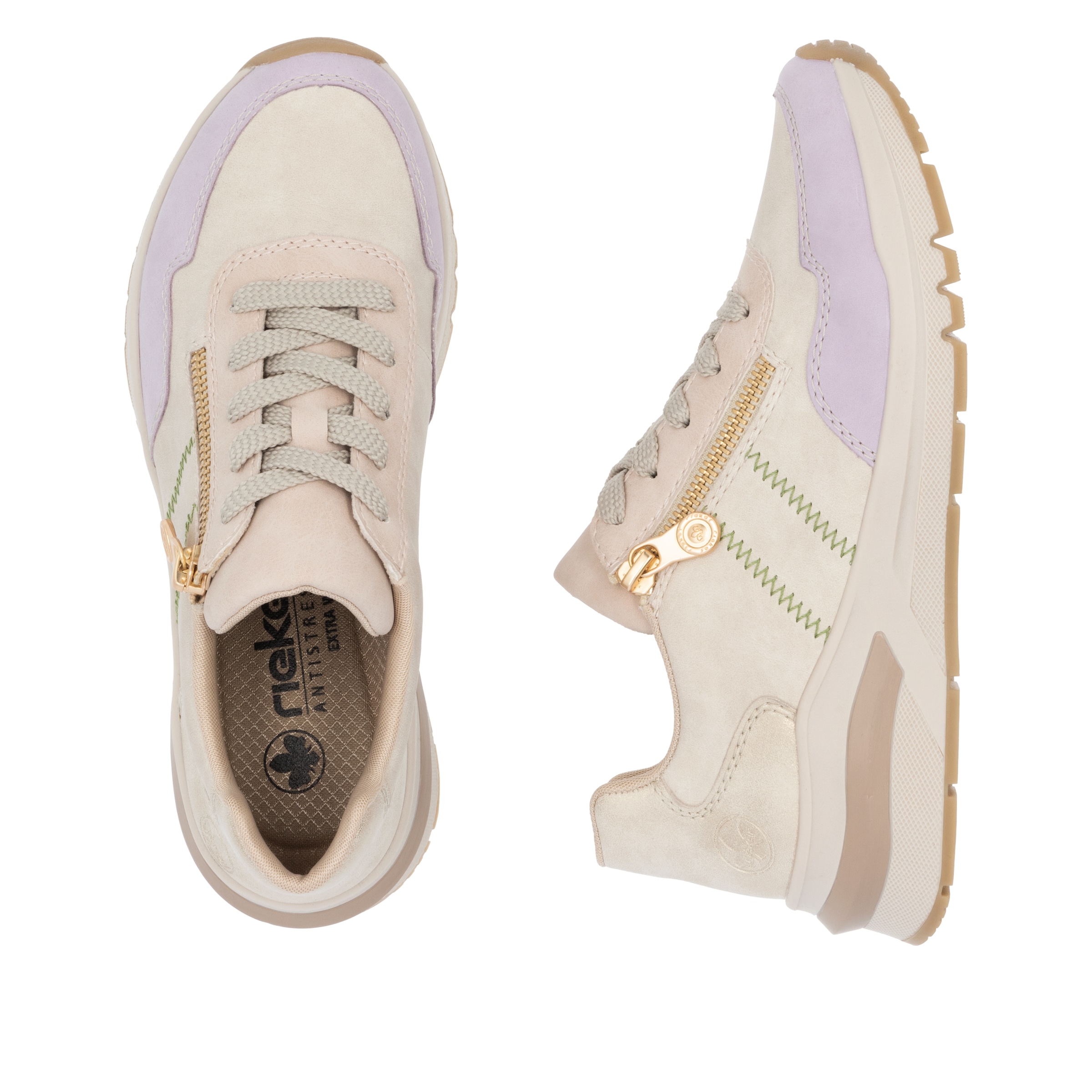 Rieker Wedgesneaker, Freizeitschuh, Halbschuh, Schnürschuh in bequemer Form