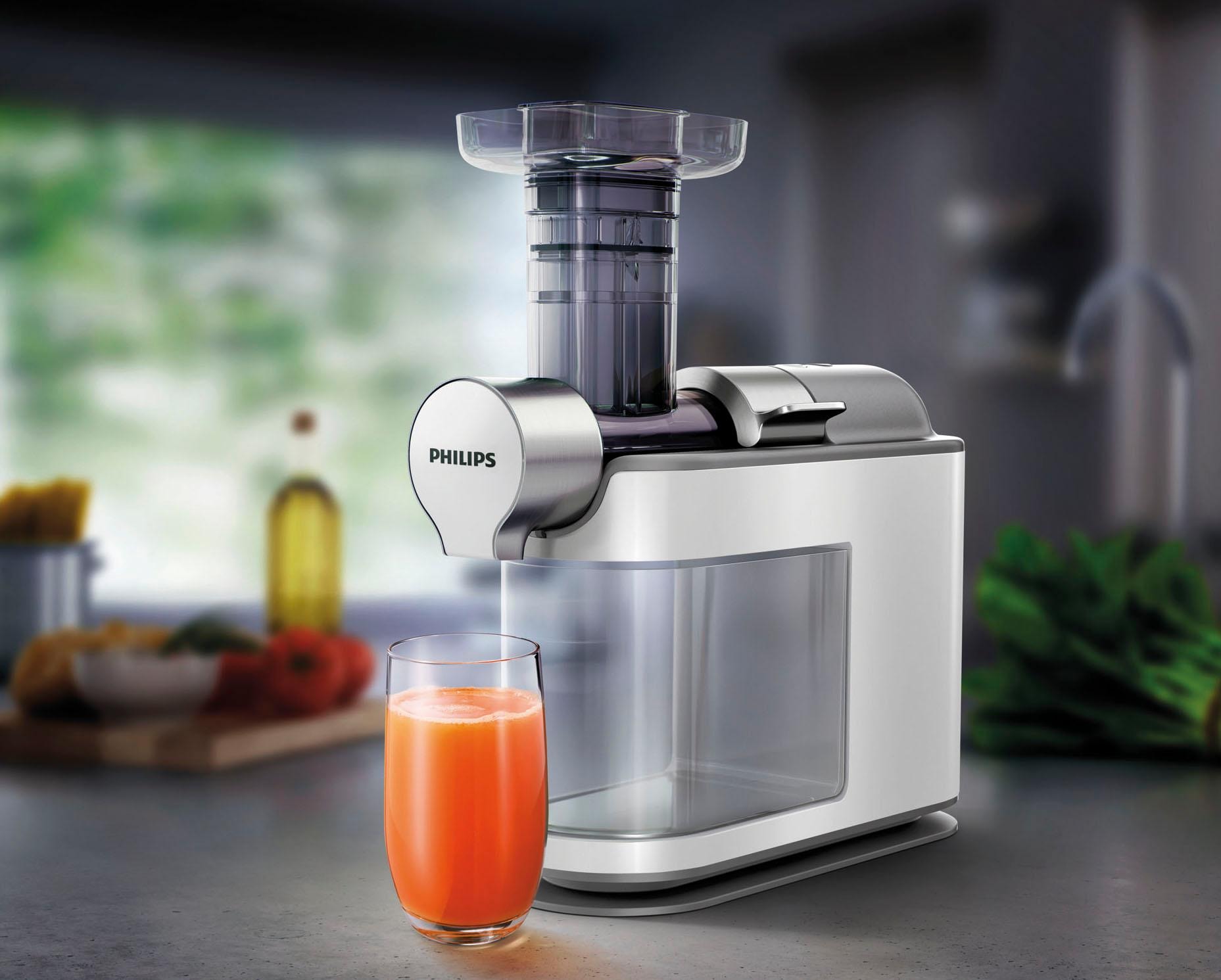 Philips Slow Juicer »Avance HR1945/80«, 200 W, für kaltes Pressen, weiß