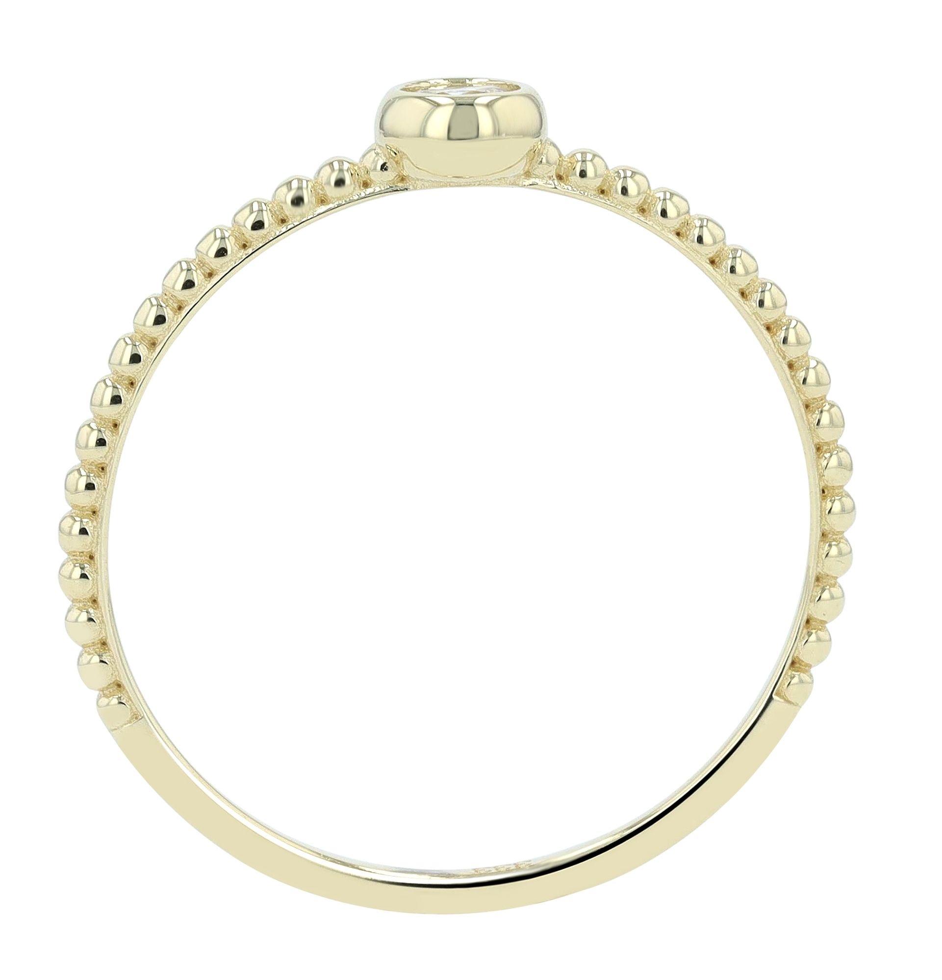 Adelia´s Fingerring »Damen Ring aus 333 Gold mit Zirkonia«