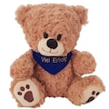 Heunec® Kuscheltier »Bär, sitzend mit blauem Halstuch«, mit individuell bestickbarem Halstuch