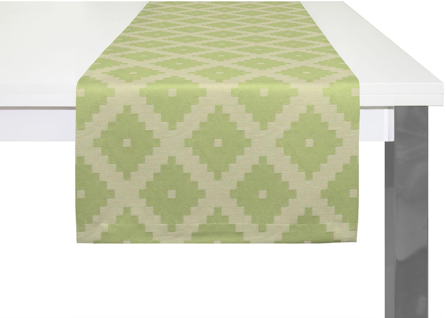 Adam Tischläufer »Maroccan Shiraz« in grün, Größe B/L: 50 cm x 150 cm