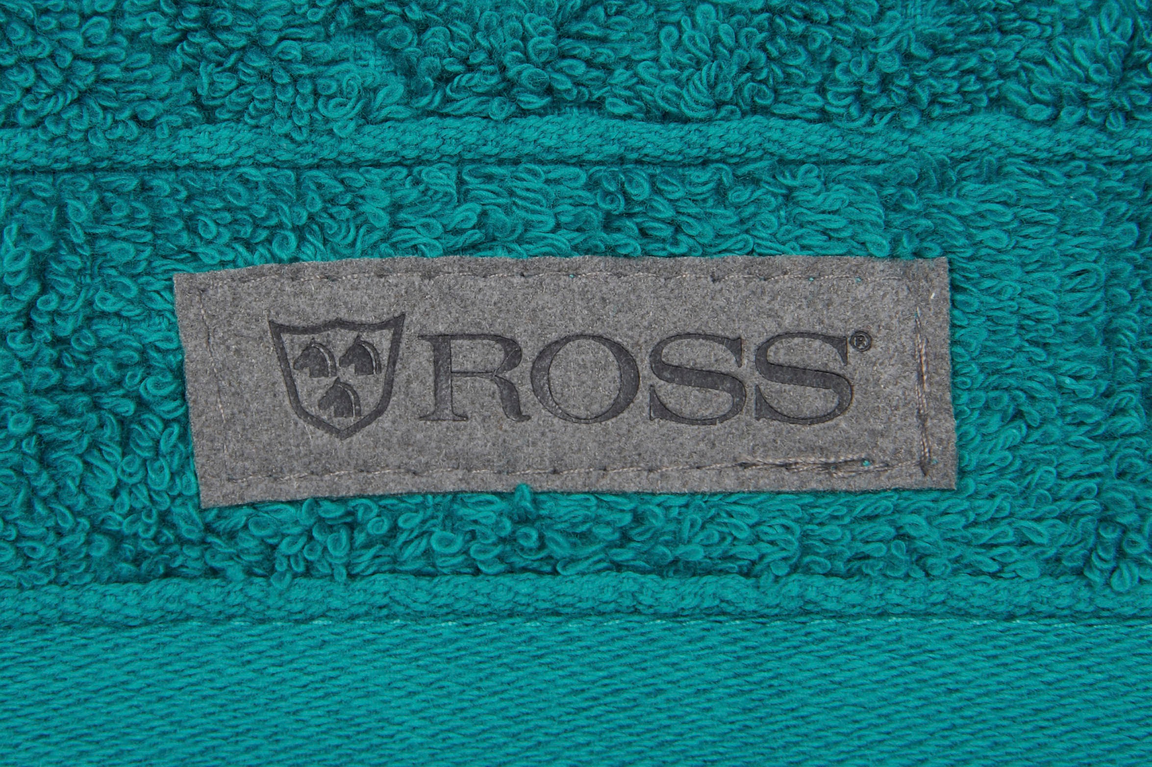 ROSS Gästehandtuch »Smart«, (6 St.), Uni-Rippe mit Velourslabel