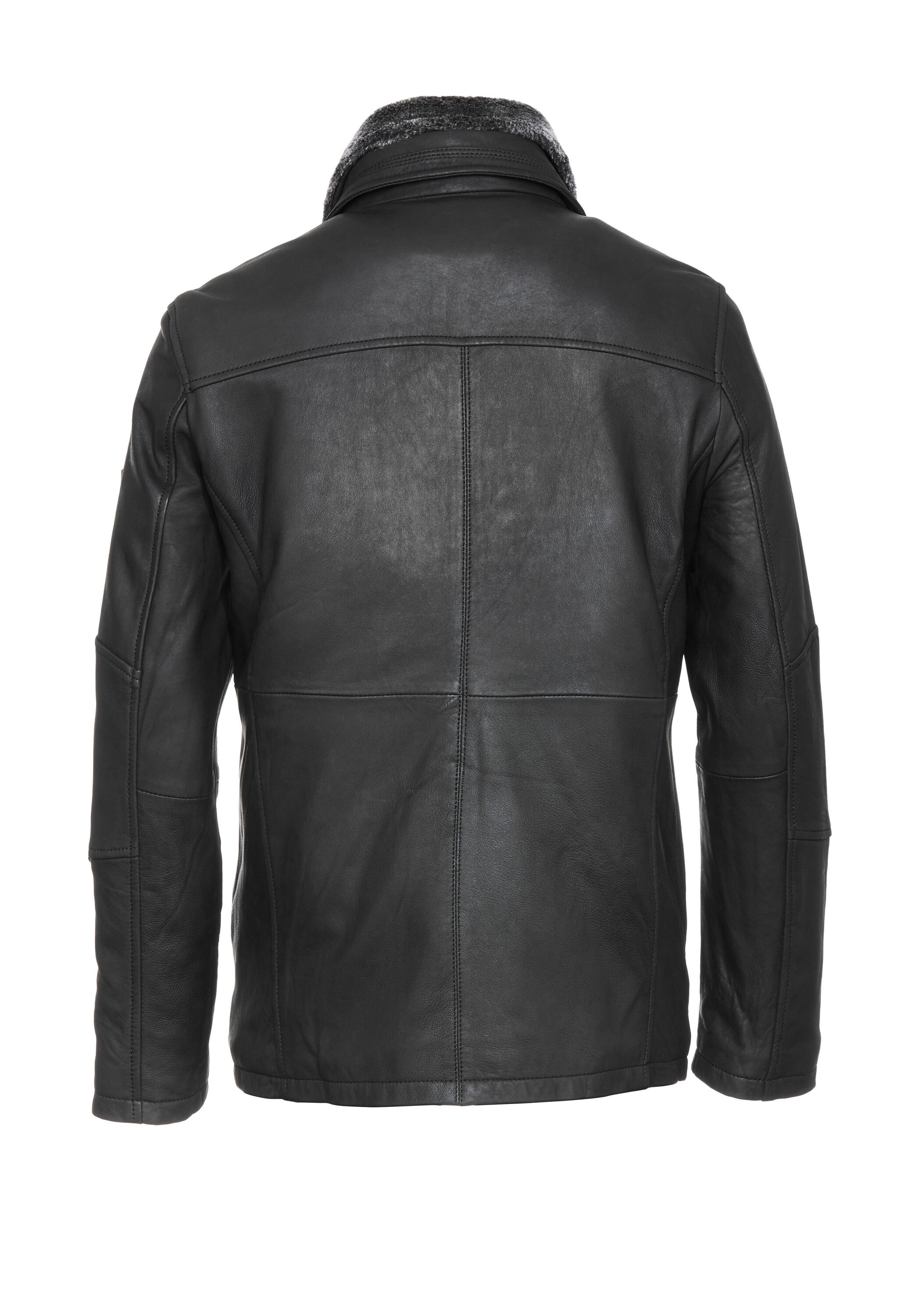 bugatti Lederjacke »BULORIOT« ohne Kapuze aus hochwertigem Leder