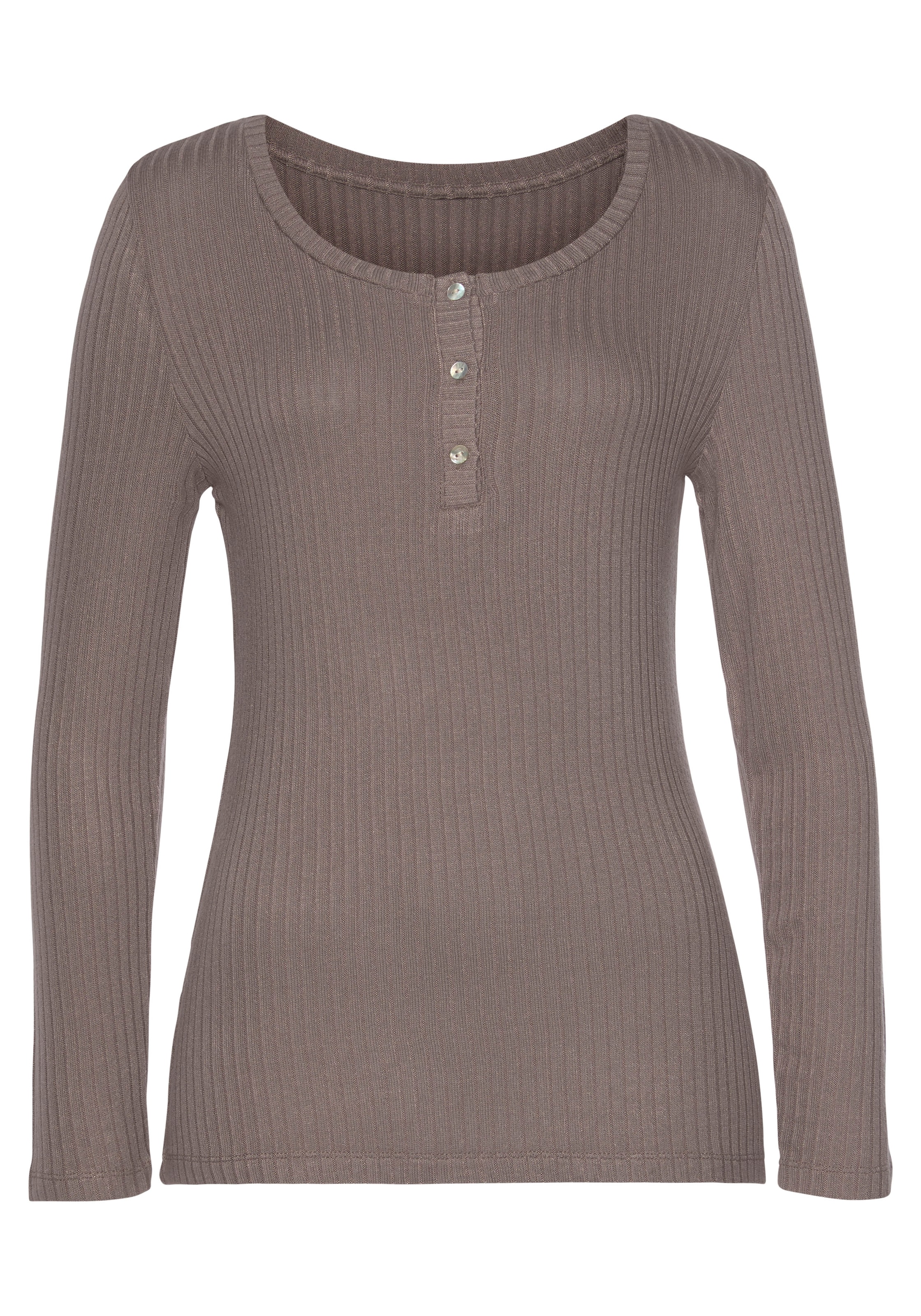 Vivance Langarmshirt, aus modischer Rippware