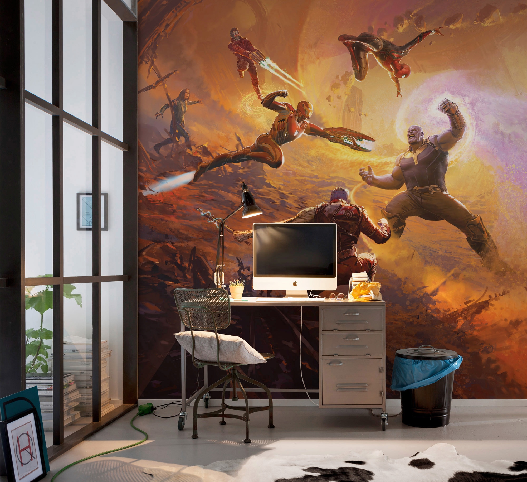Komar Vliestapete »Digitaldruck Vlies - Avengers Epic Battle Titan - Größe 250 x 280 cm«, bedruckt, Kinderzimmer